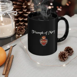 11oz Black Christian Catholic Mary Mother of God Religious gift Christmas Mug