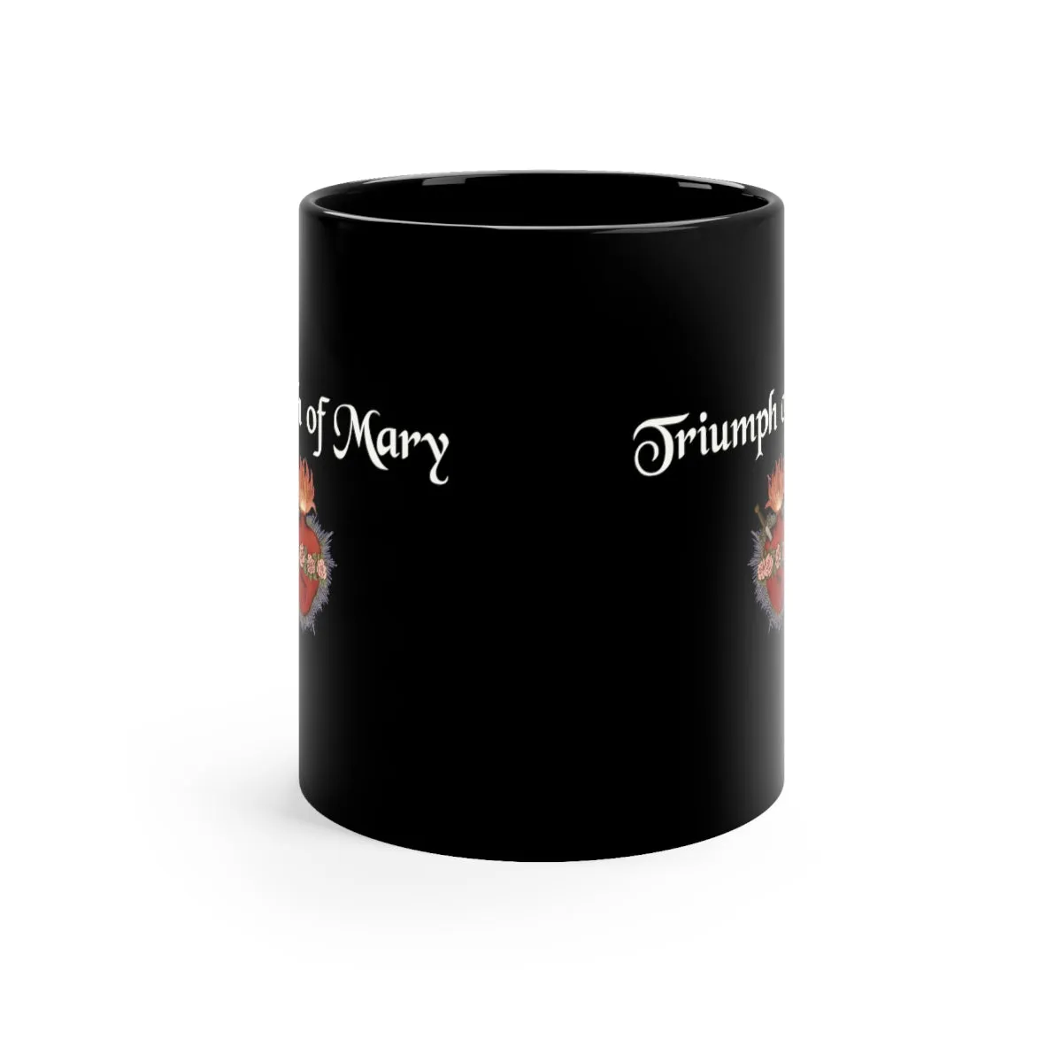 11oz Black Christian Catholic Mary Mother of God Religious gift Christmas Mug