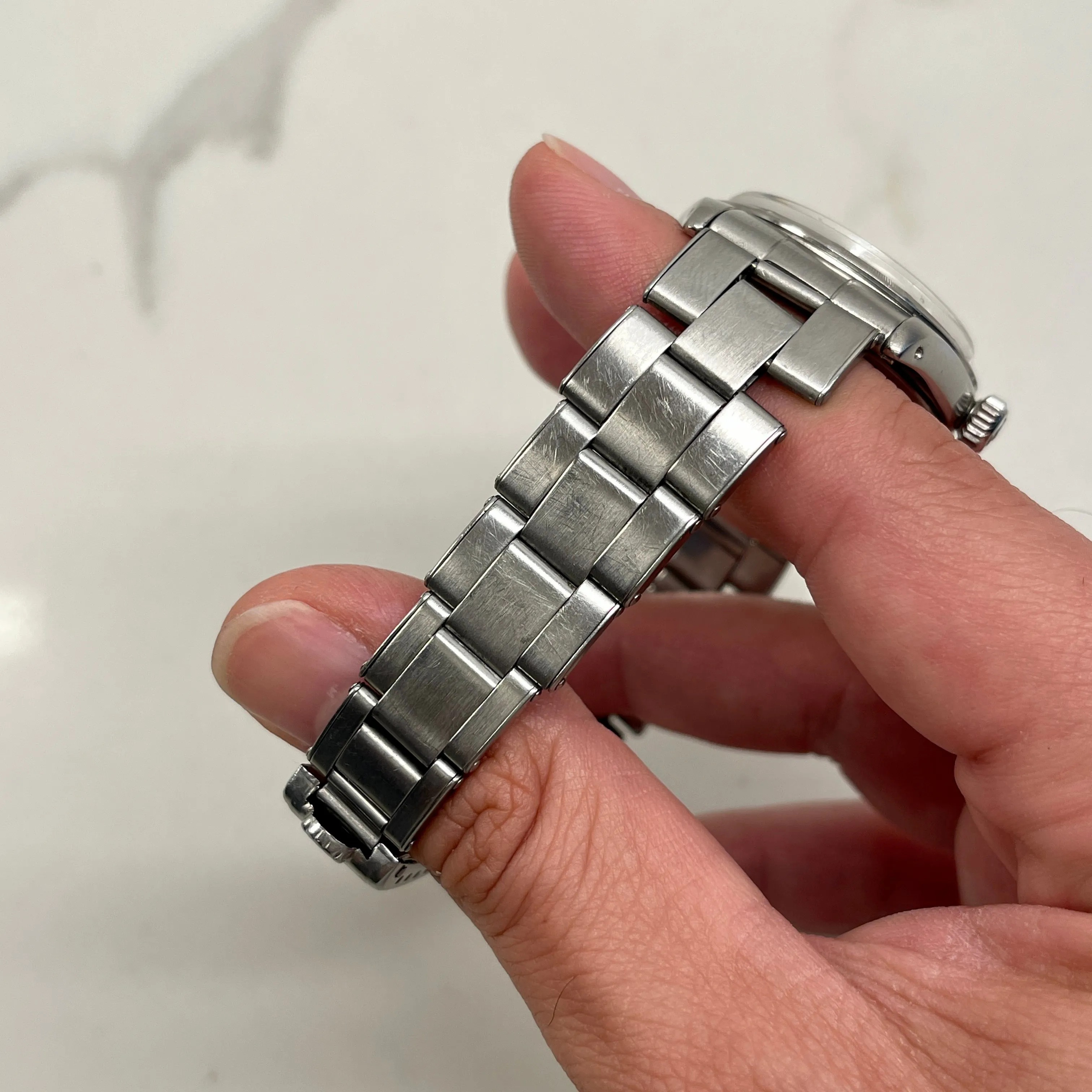 1959 Vintage Rolex Oyster Perpetual 6427 Original Silver Dial Manual Sword Hands Wristwatch