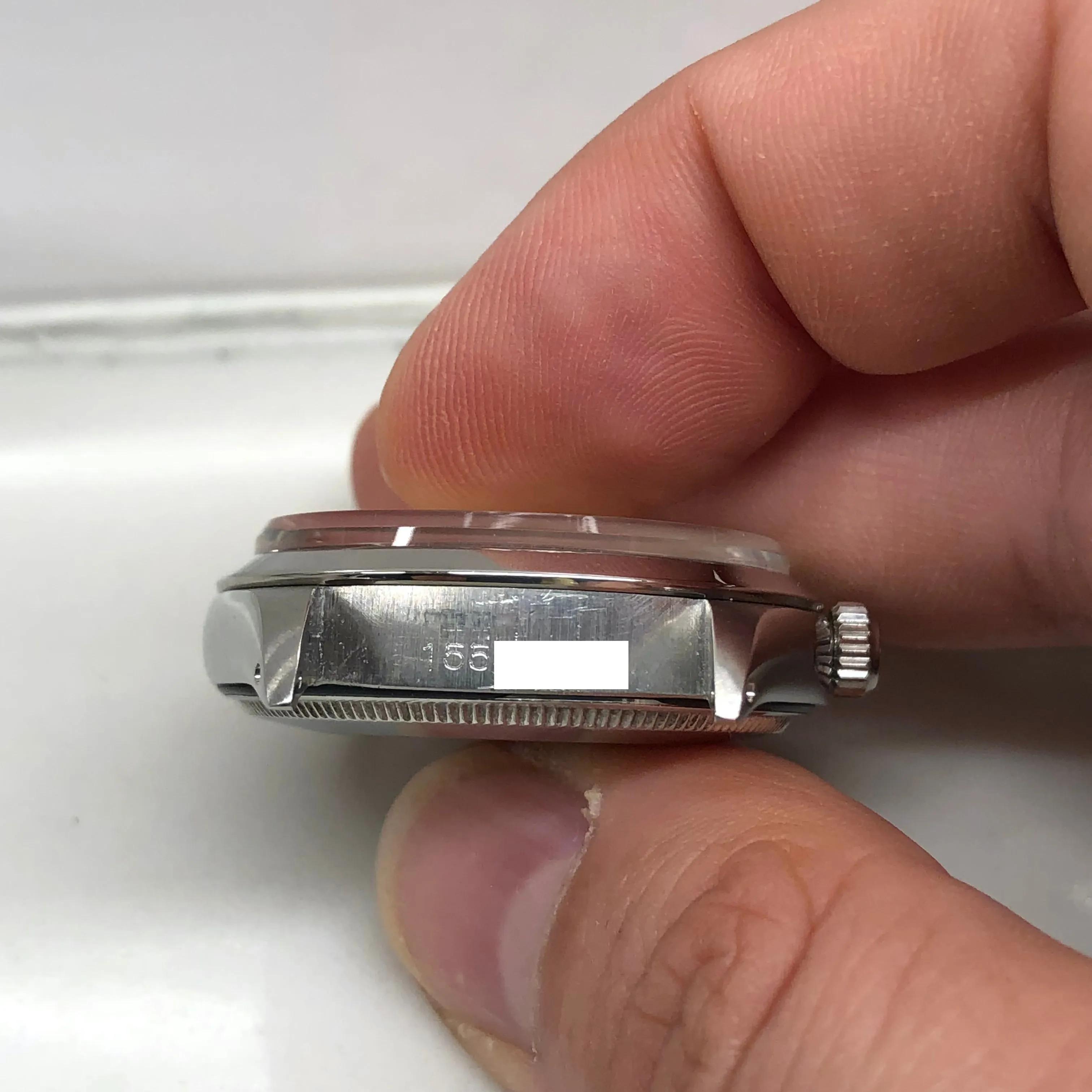 1968 Rolex Air King Precision 5500 Steel Silver Dial Automatic Wristwatch with Rolex Service Papers