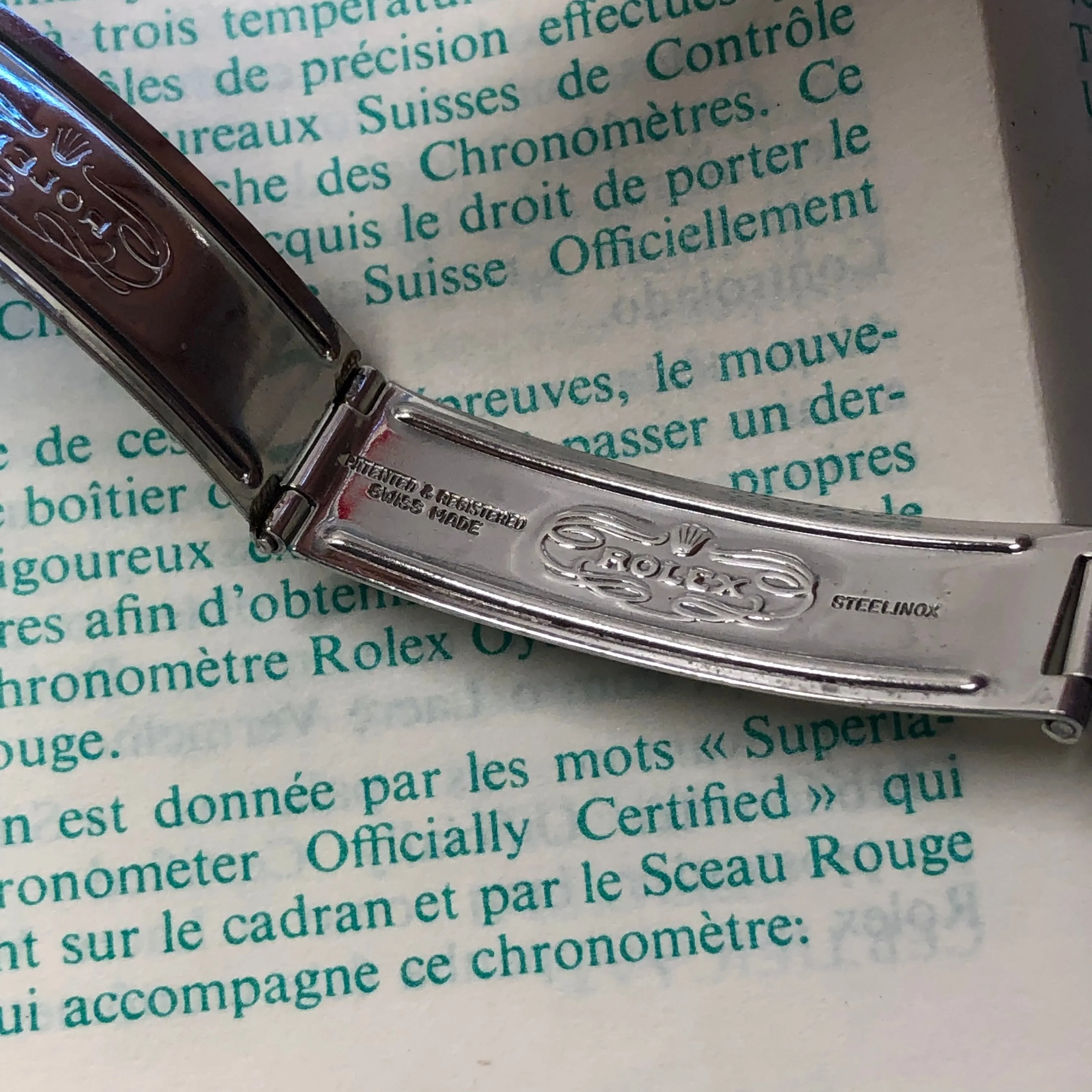 1970 Rolex Date 1501 Steel Engine Turned Oyster Silver Dial Wristwatch with PX Store Recepit and Punched Papers