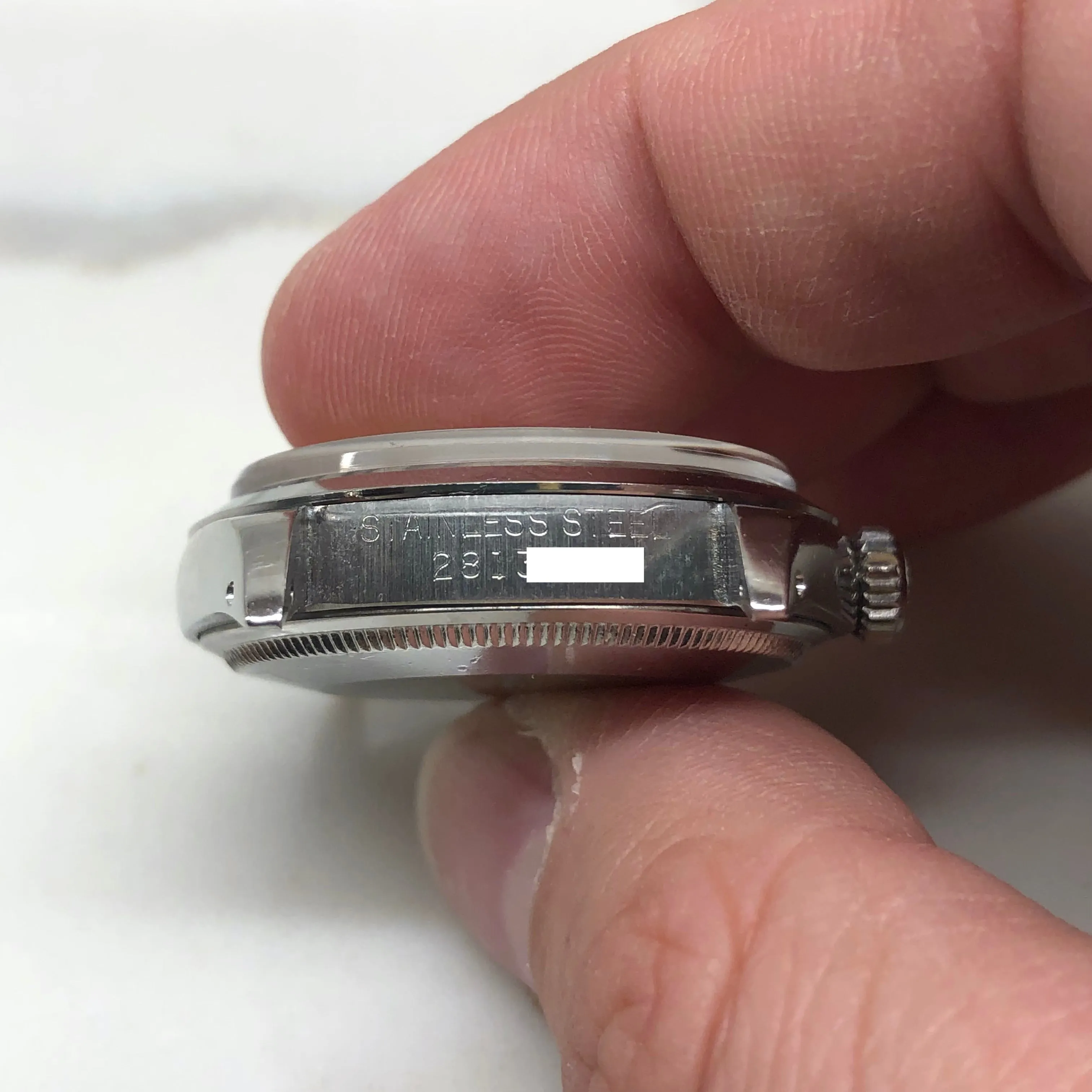 1971 Rolex Date 1500 Oyster Perpetual Silver Radial Dial Steel Automatic Wristwatch