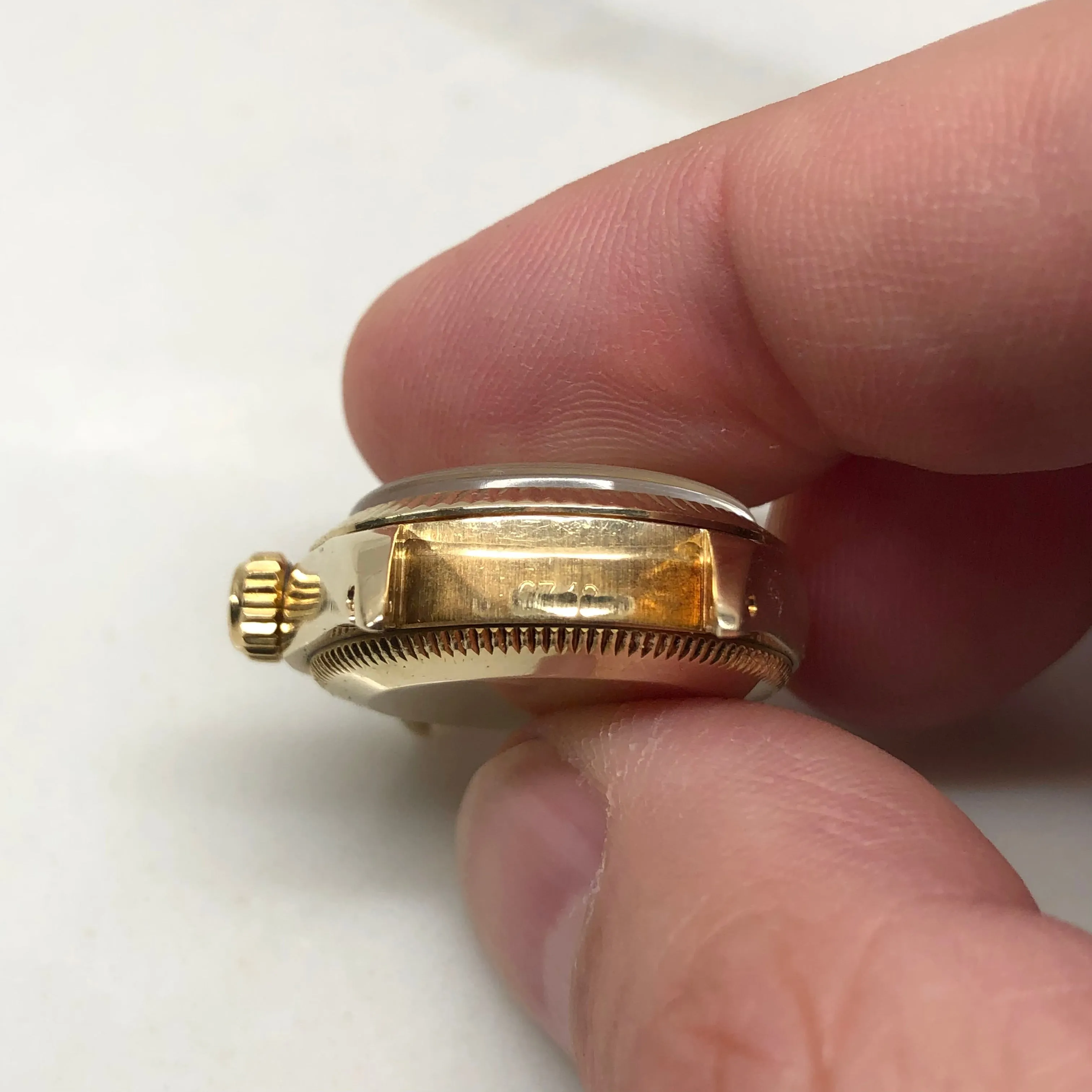 1979 Rolex Oyster Perpetual 6719 Tiffany & Co. 14K Yellow Gold Ladies Automatic Wristwatch