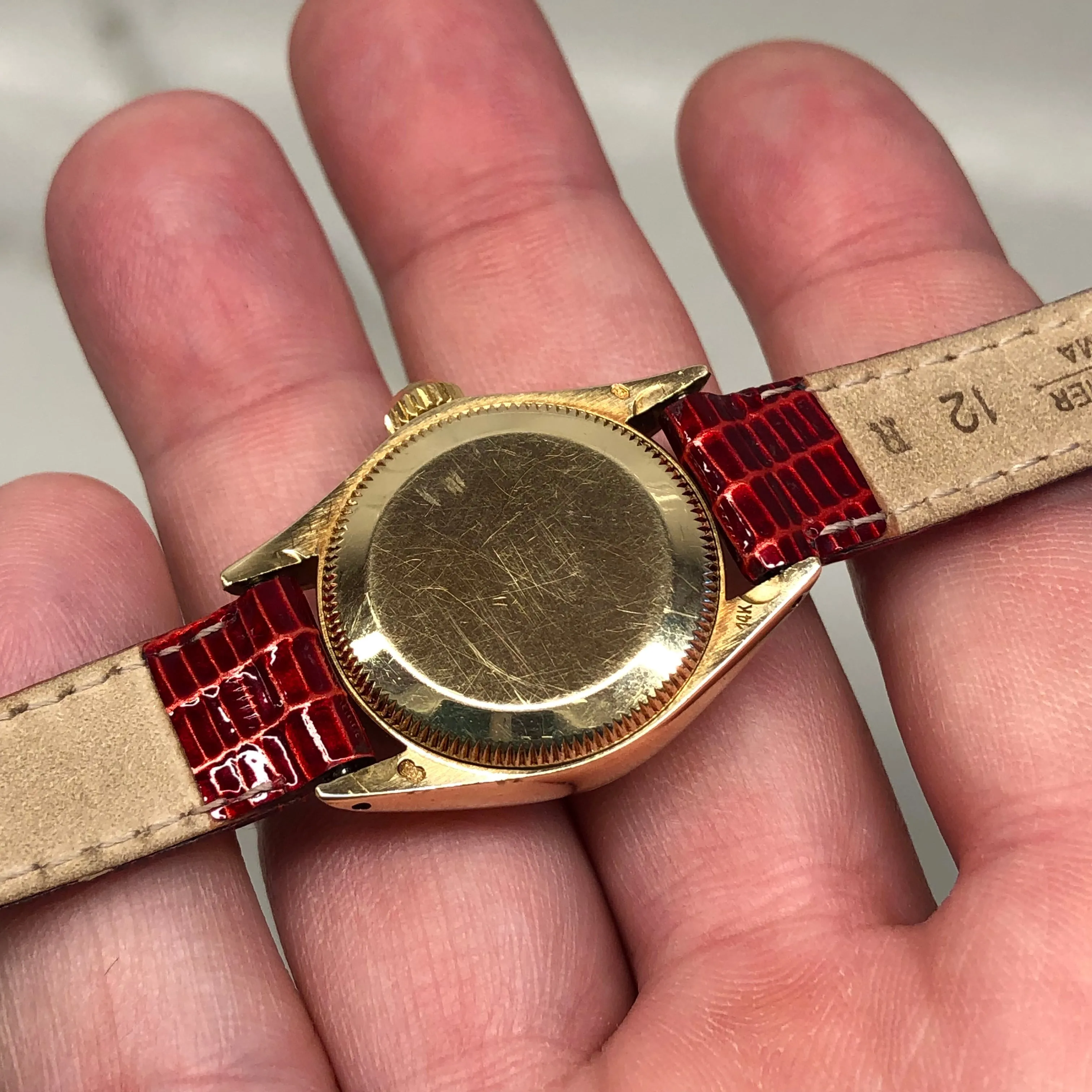 1979 Rolex Oyster Perpetual 6719 Tiffany & Co. 14K Yellow Gold Ladies Automatic Wristwatch