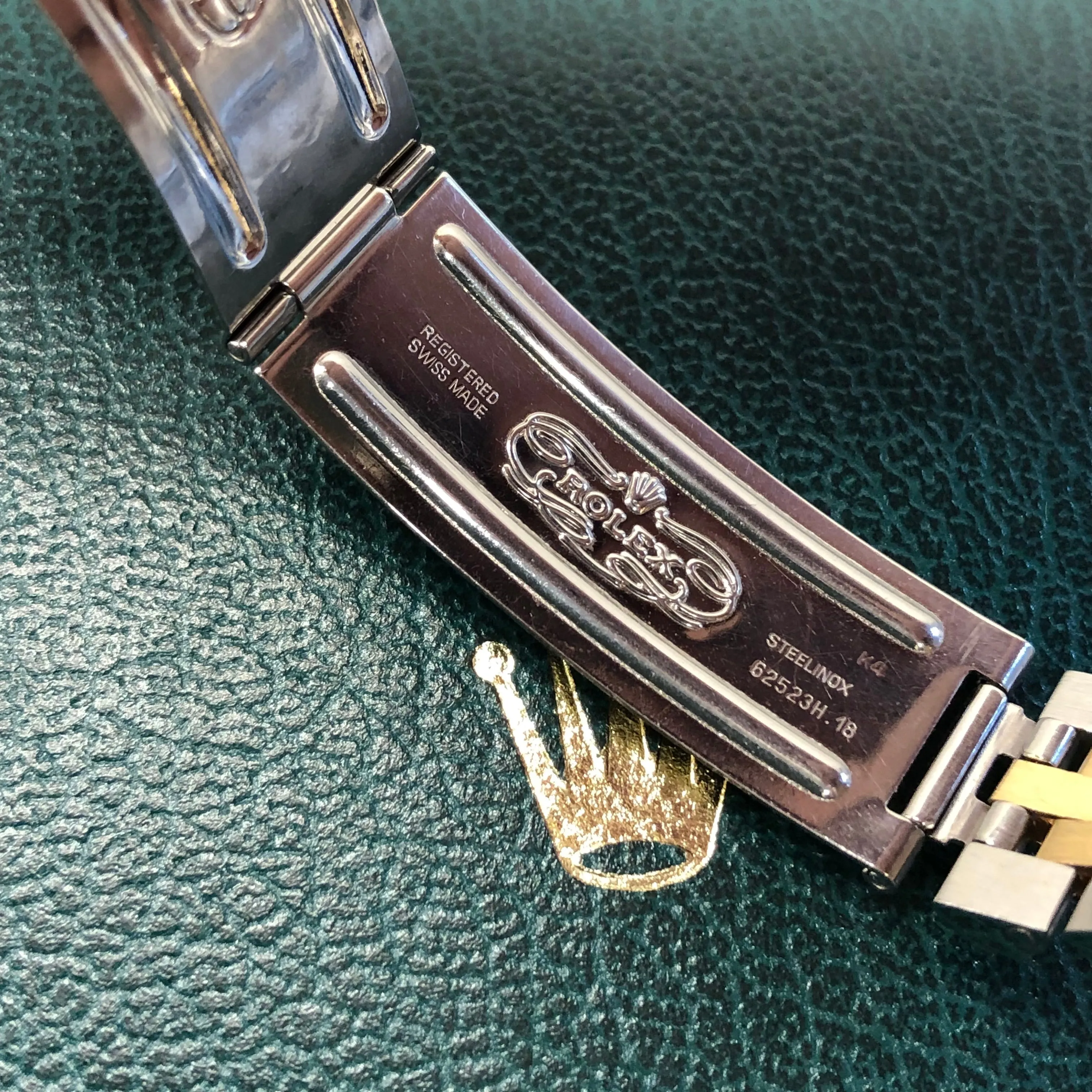 1986 Rolex Datejust 16013 Silver Tapestry Two Tone Jubilee Wristwatch with Box and Papers