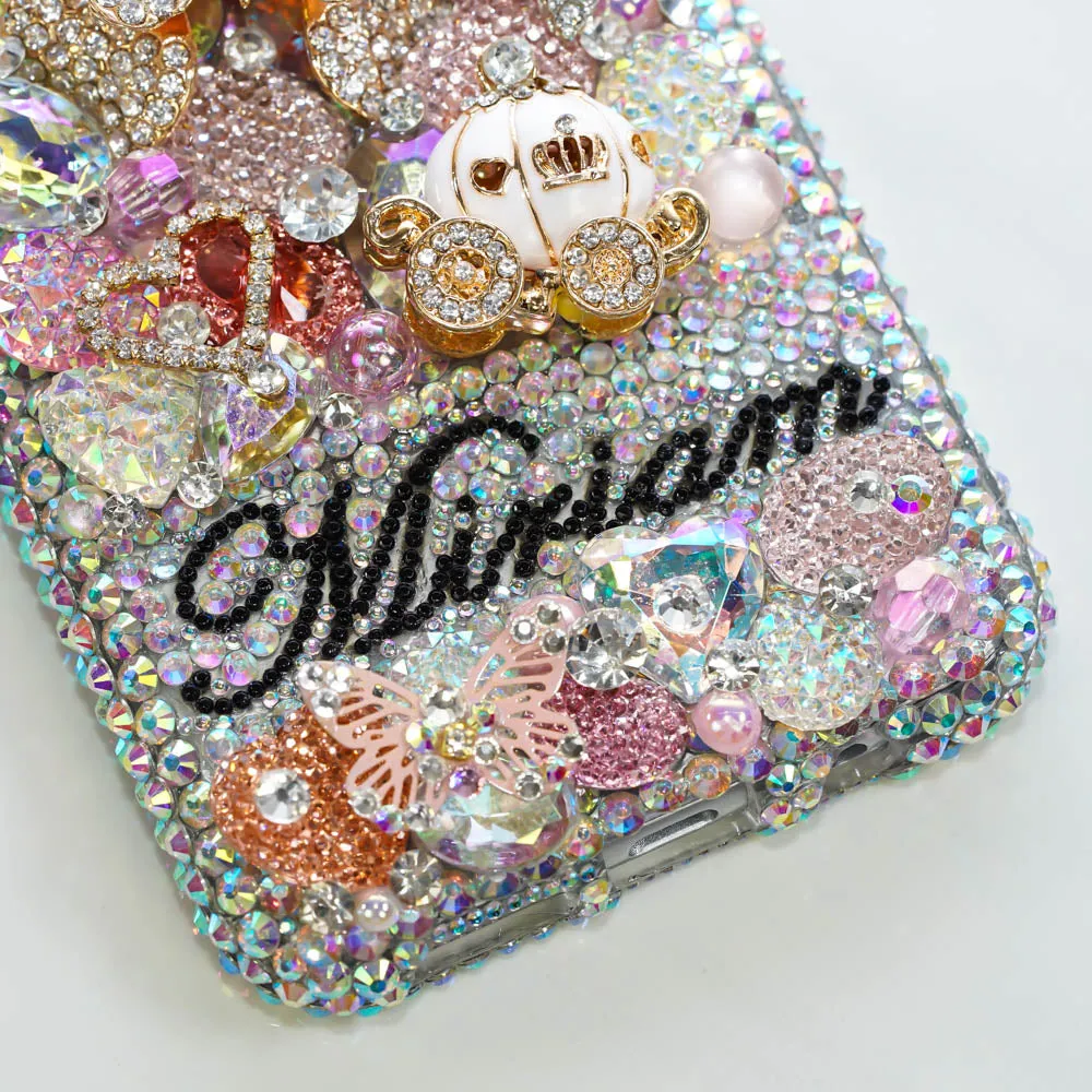 3D Butterfly Princess Personalized Name & Initials Design (style PN_1039)