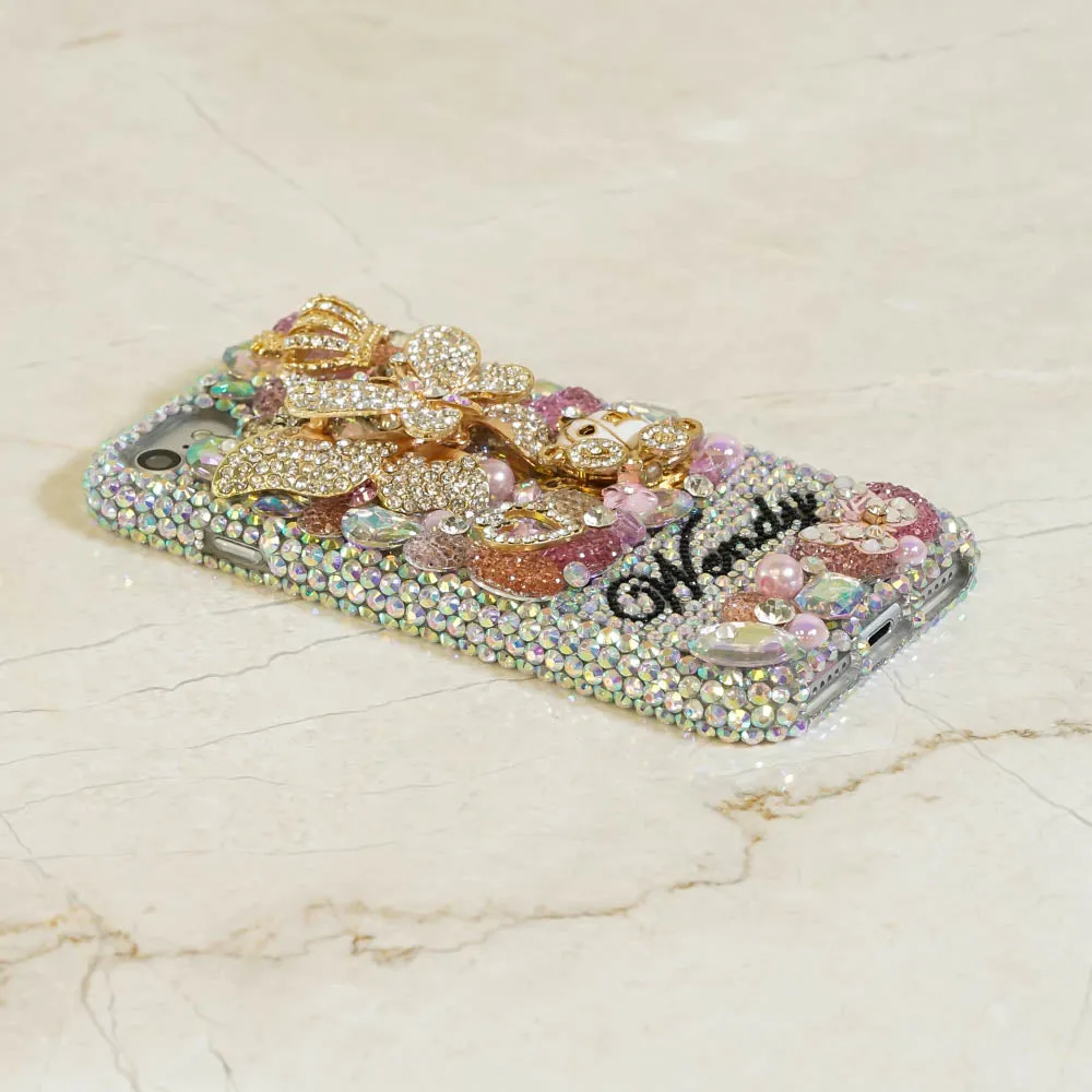 3D Butterfly Princess Personalized Name & Initials Design (style PN_1039)