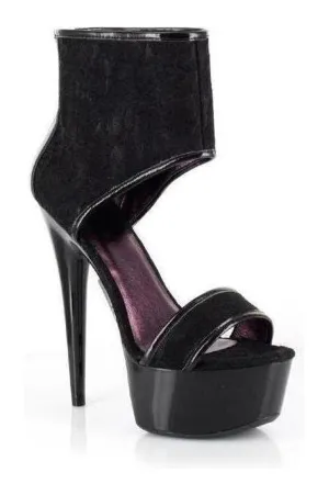609-AMANDA Sandal | Black Patent