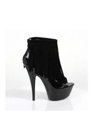 609-SONOMA Platform Sandal  | Black Velvet
