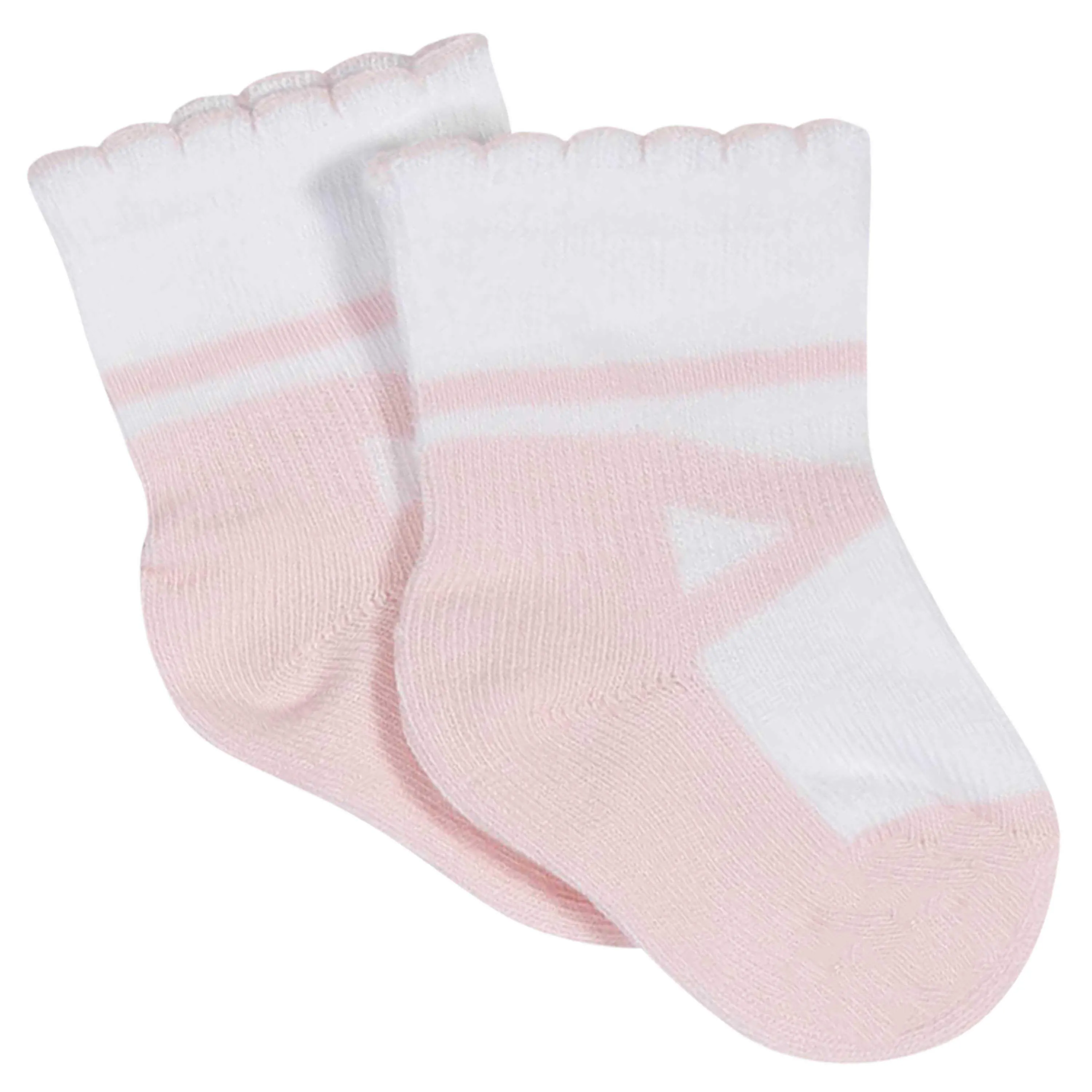 8-Pack Baby Girls' Ballet Slipper Wiggle-Proof® Jersey Crew Socks