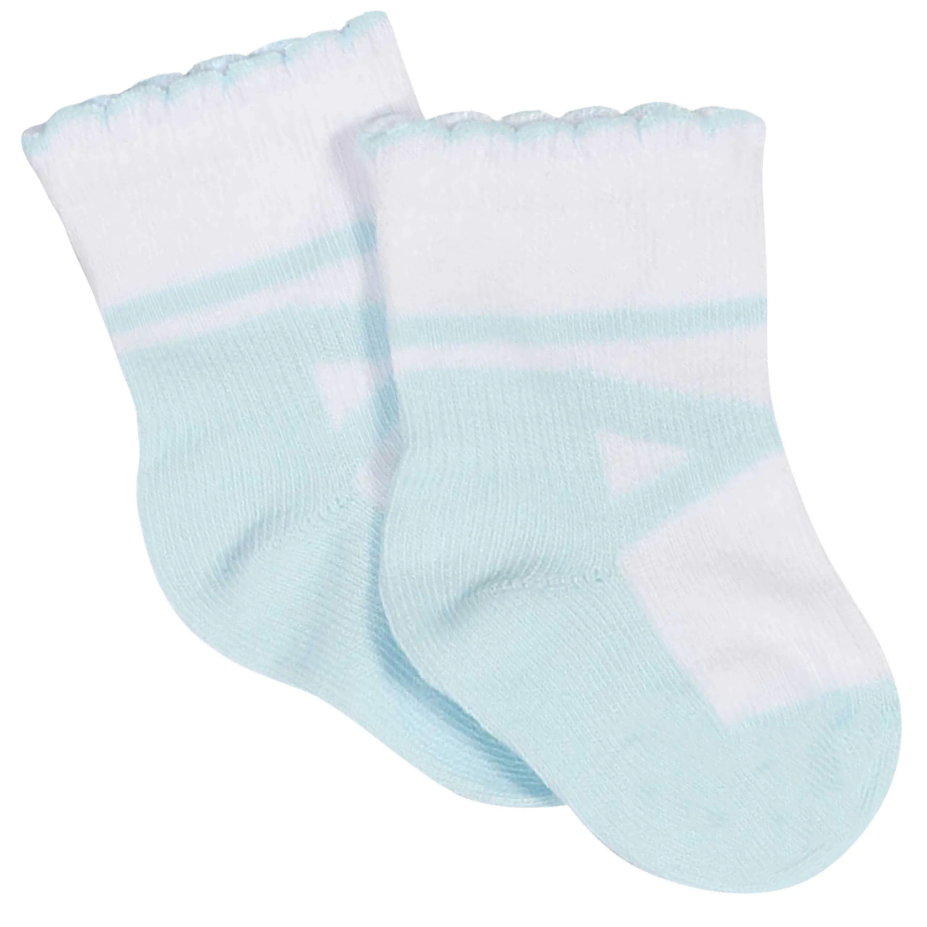 8-Pack Baby Girls' Ballet Slipper Wiggle-Proof® Jersey Crew Socks