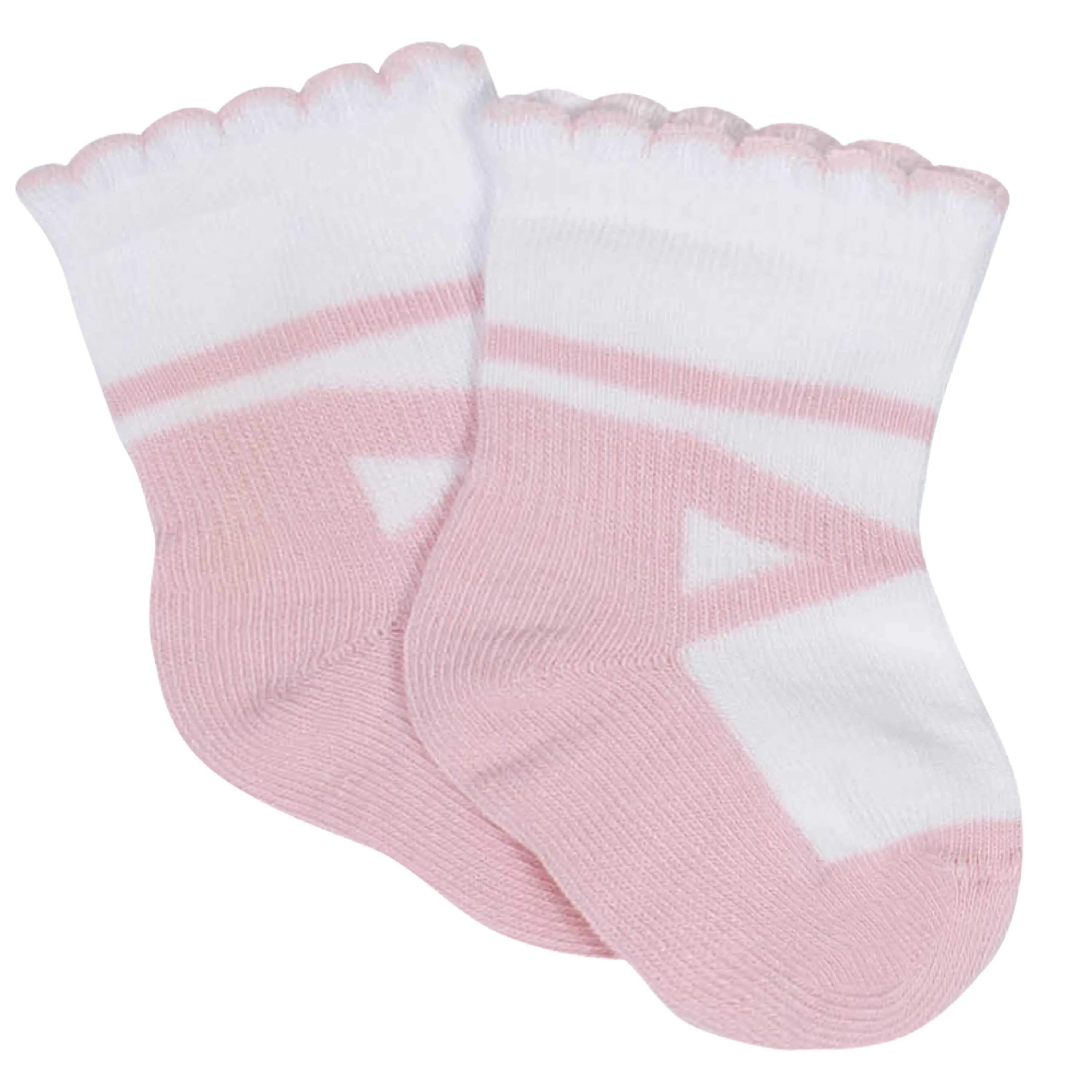 8-Pack Baby Girls' Ballet Slipper Wiggle-Proof® Jersey Crew Socks