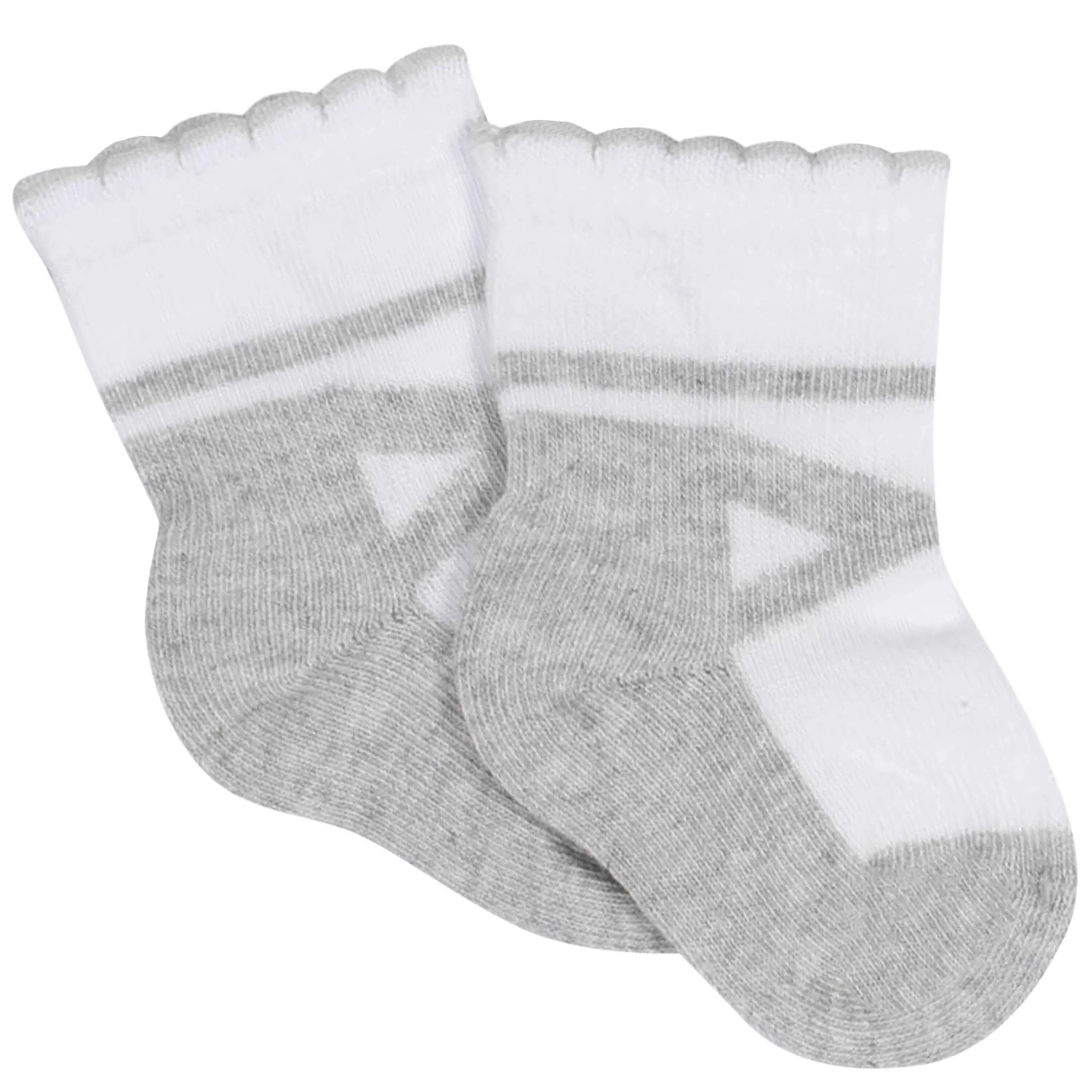 8-Pack Baby Girls' Ballet Slipper Wiggle-Proof® Jersey Crew Socks