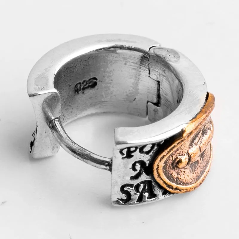 925 Silver Earrings Virgin Mary Single Men/Women