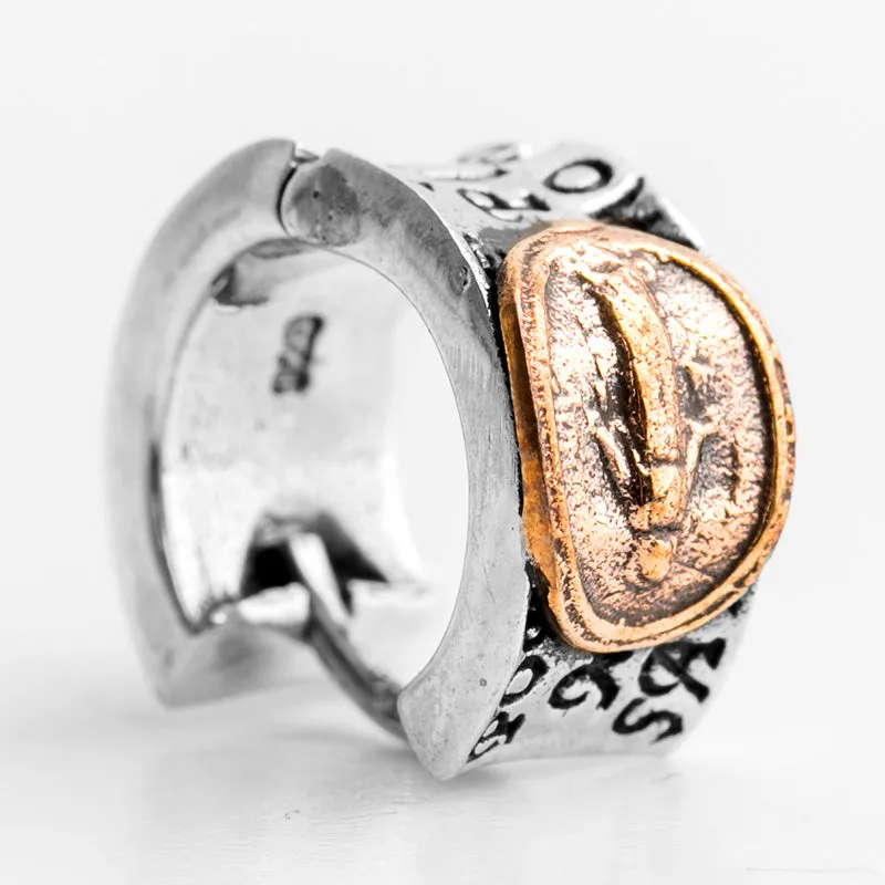 925 Silver Earrings Virgin Mary Single Men/Women