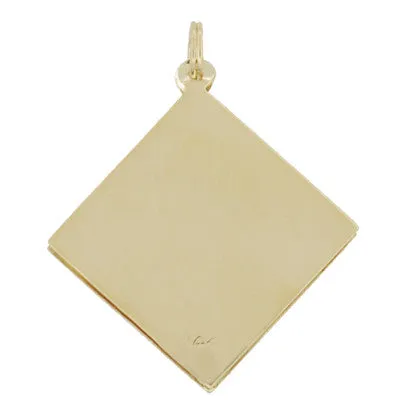 A Date to Remember Baby Shoe Charm in 14 Karat Yellow Gold