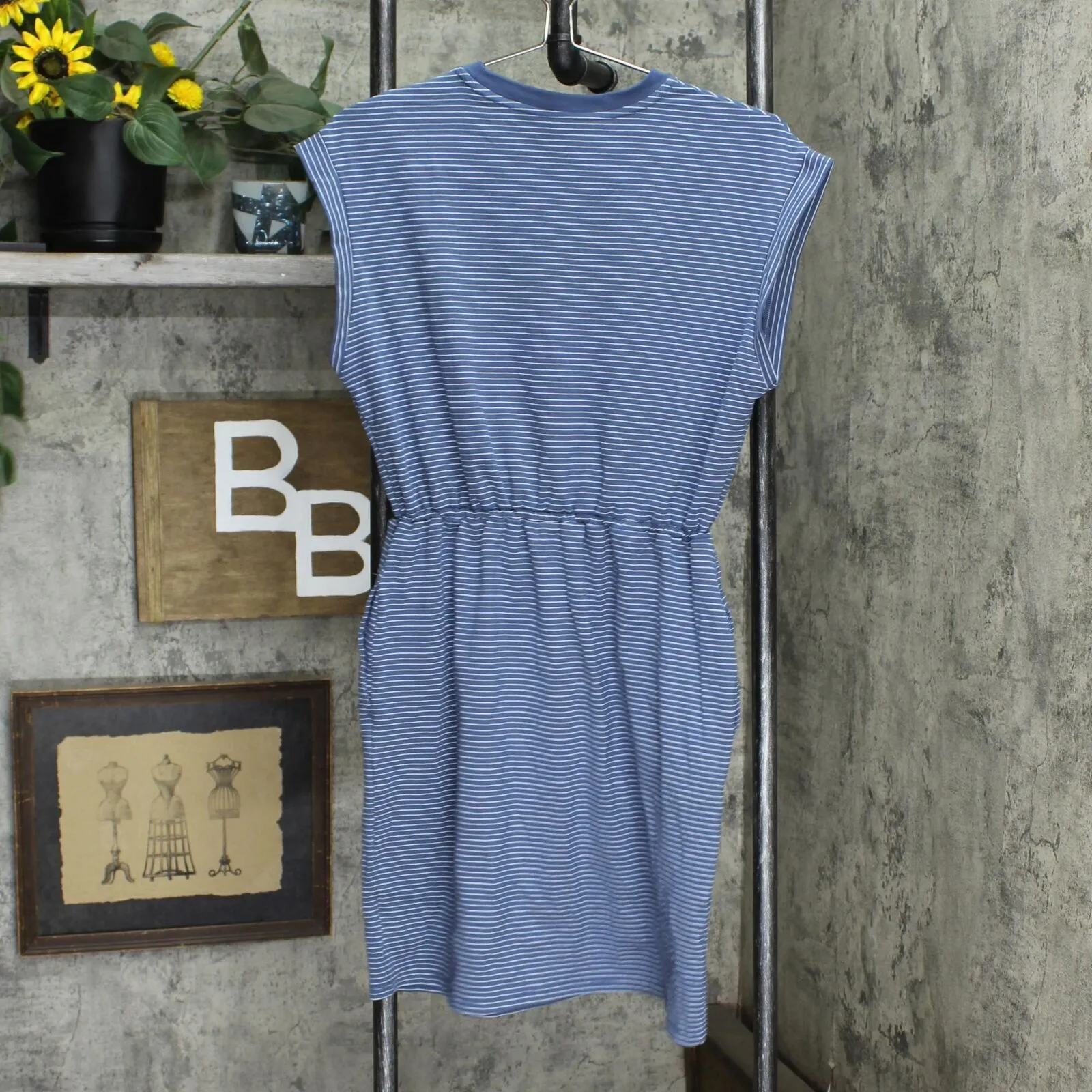 A New Day Women's Short Sleeve Extended Shoulder A-Line Dress