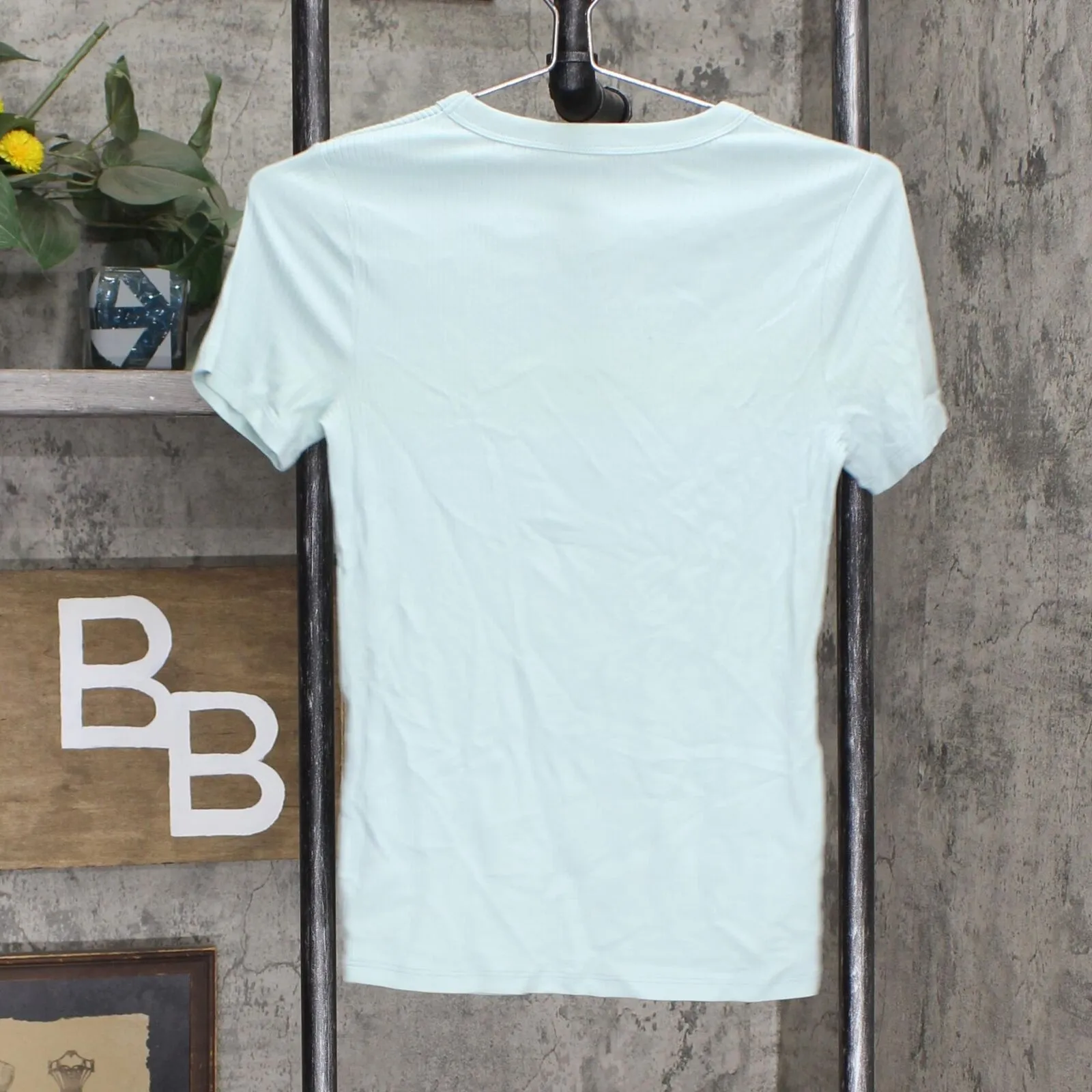 A New Day Women's Slim Fit Short Sleeve Rib T-Shirt 561231