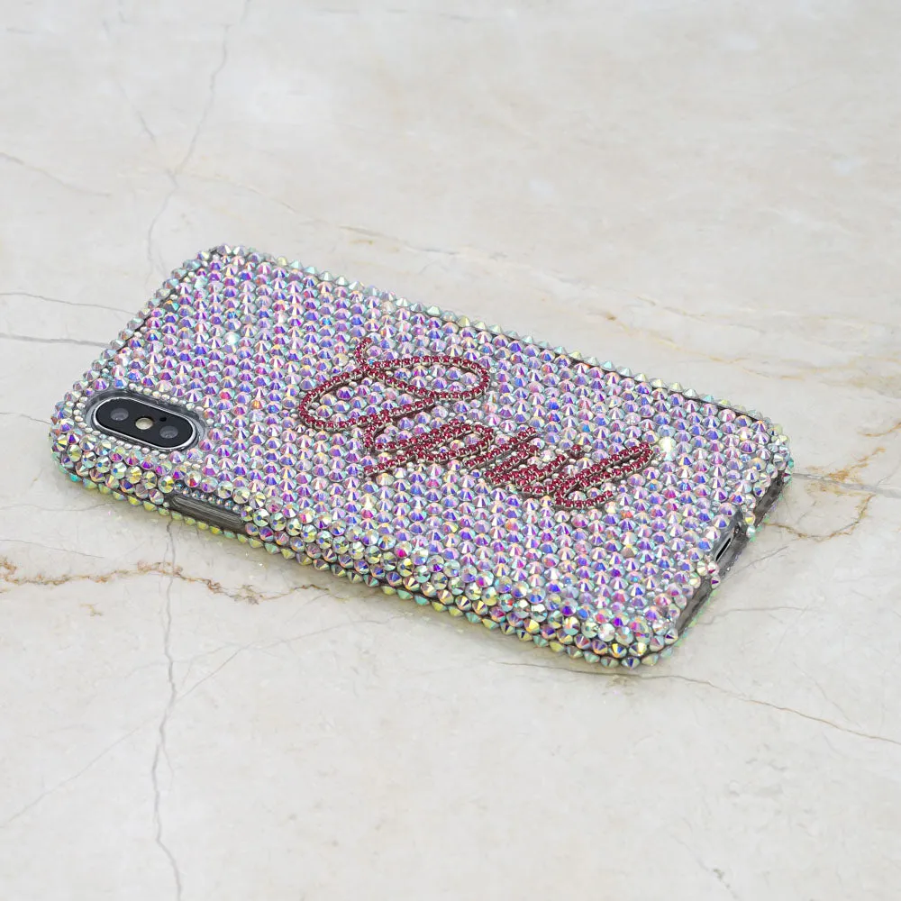 AB and Baby Pink Personalized Name & Initials Design (style PN_1125)