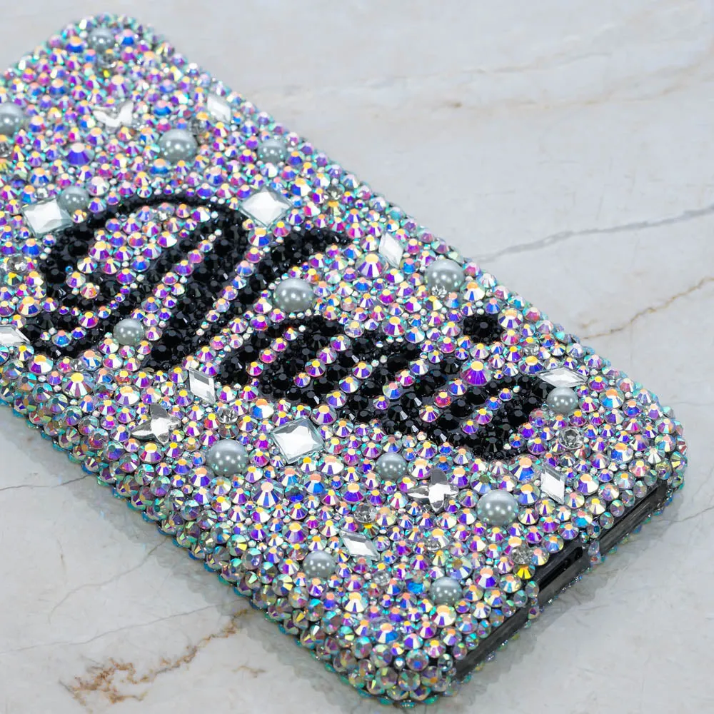 AB Clear Crystals Personalized Name & Initials Design (style PN_1028)