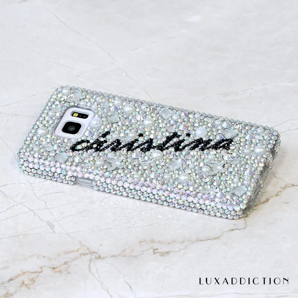 AB Clear Crystals Personalized Name & Initials Design (style PN_1028)