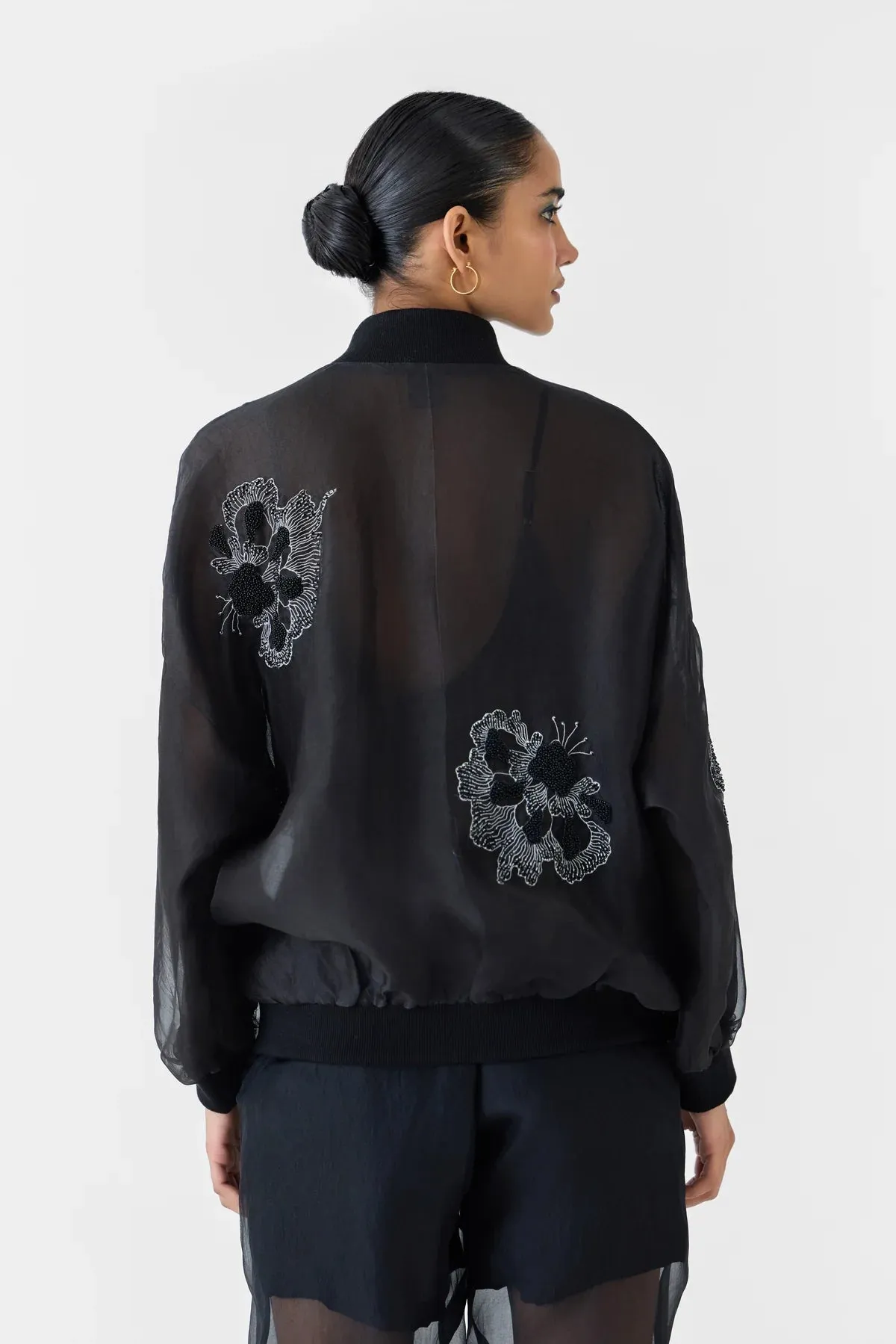 Ajisai | Organza Bomber Jacket