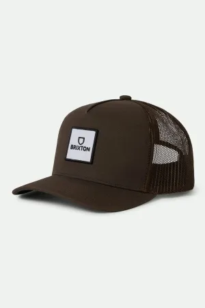Alpha Block Netplus Trucker Hat - Brown/Brown