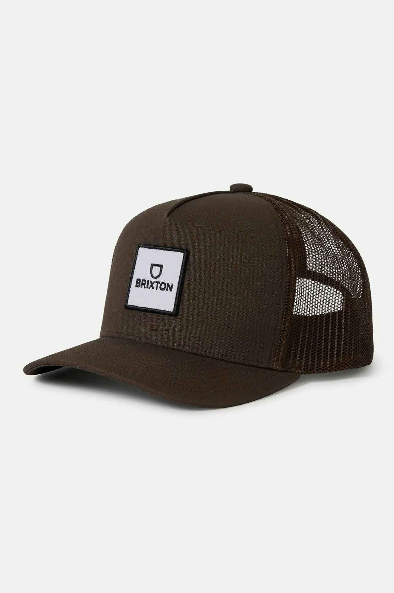 Alpha Block Netplus Trucker Hat - Brown/Brown