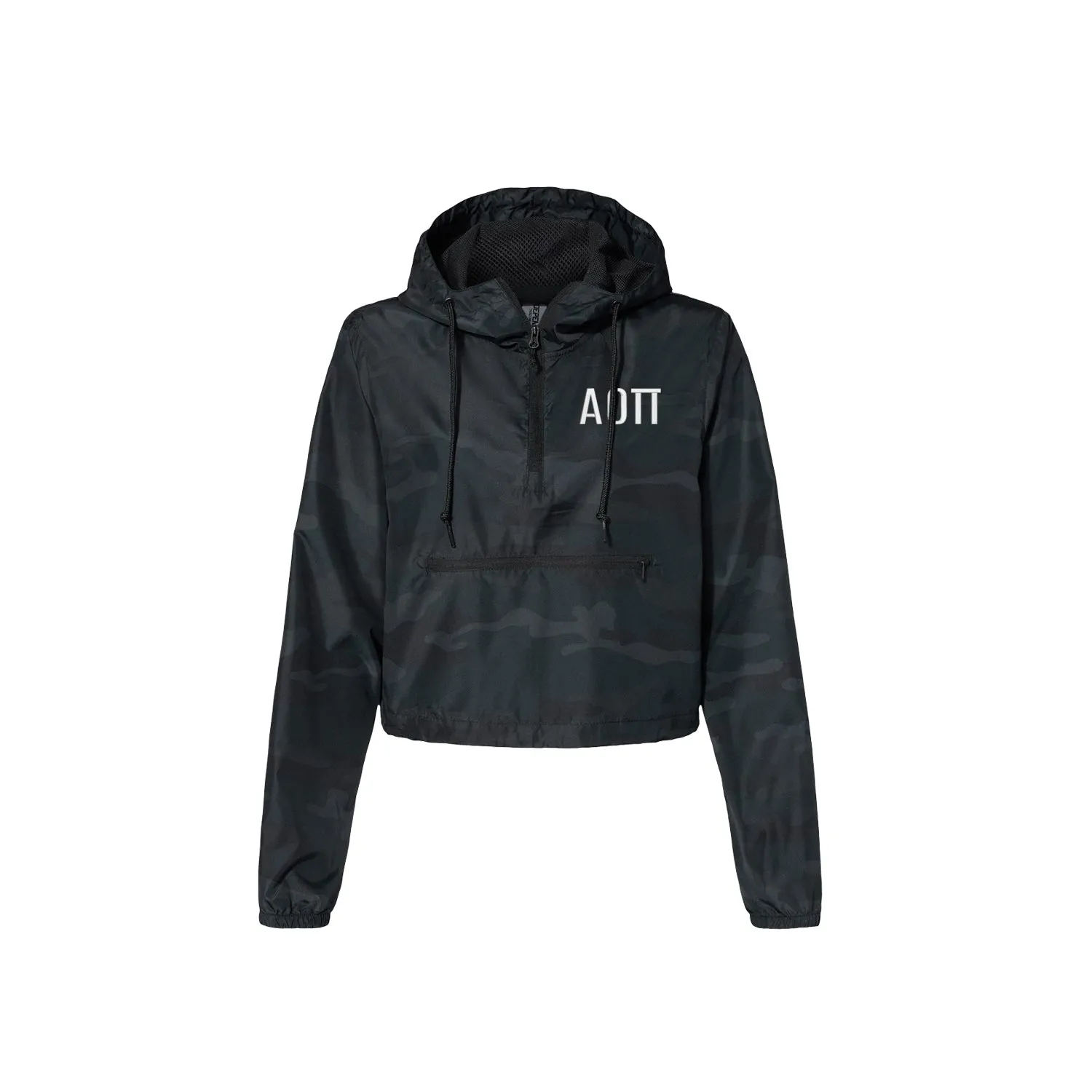 Alpha Omicron Pi Crop Windbreaker