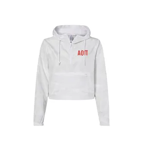 Alpha Omicron Pi Crop Windbreaker