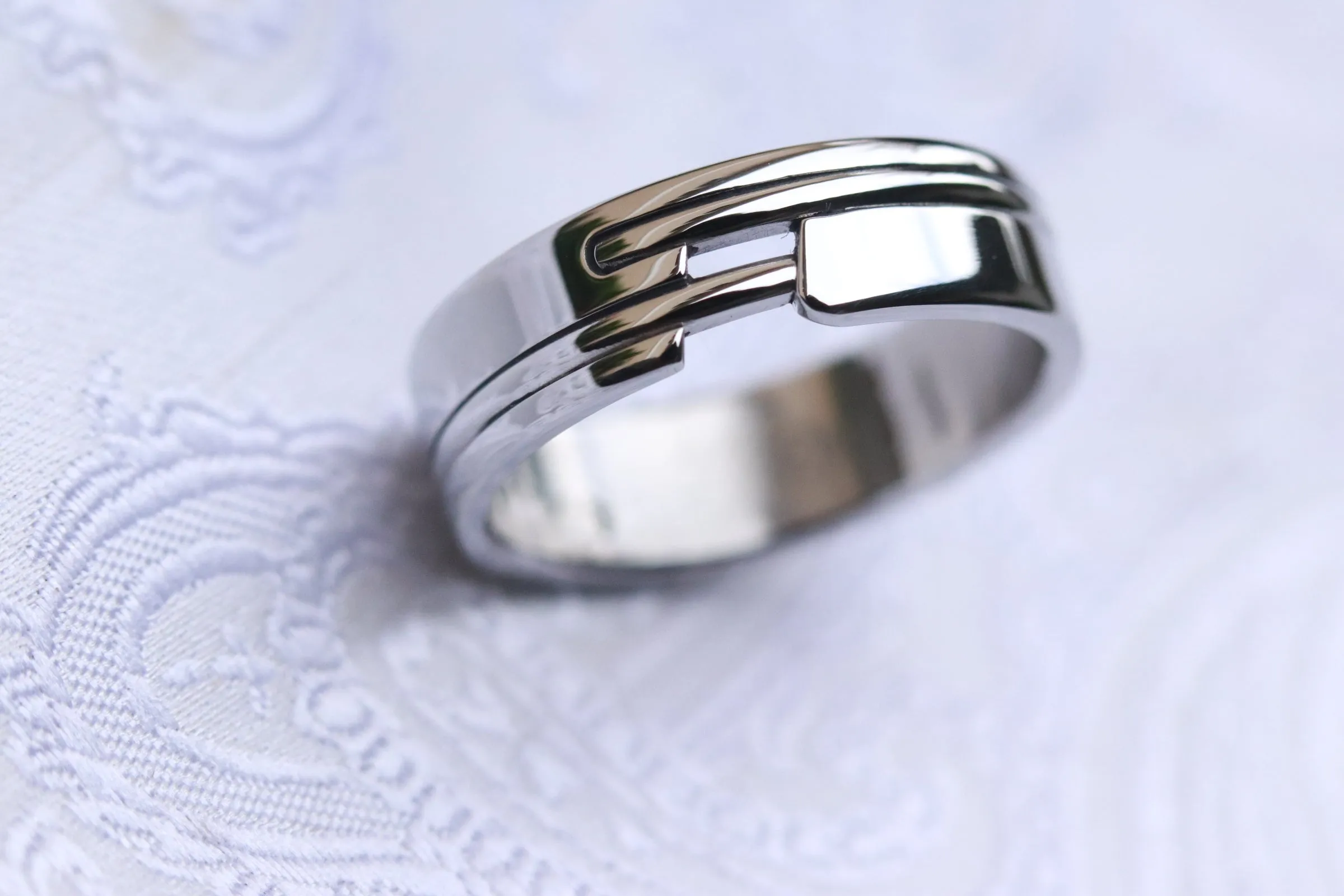APPROXI2 handmade stainless steel ring (not casted) hypoallergenic rings wedding band women's
