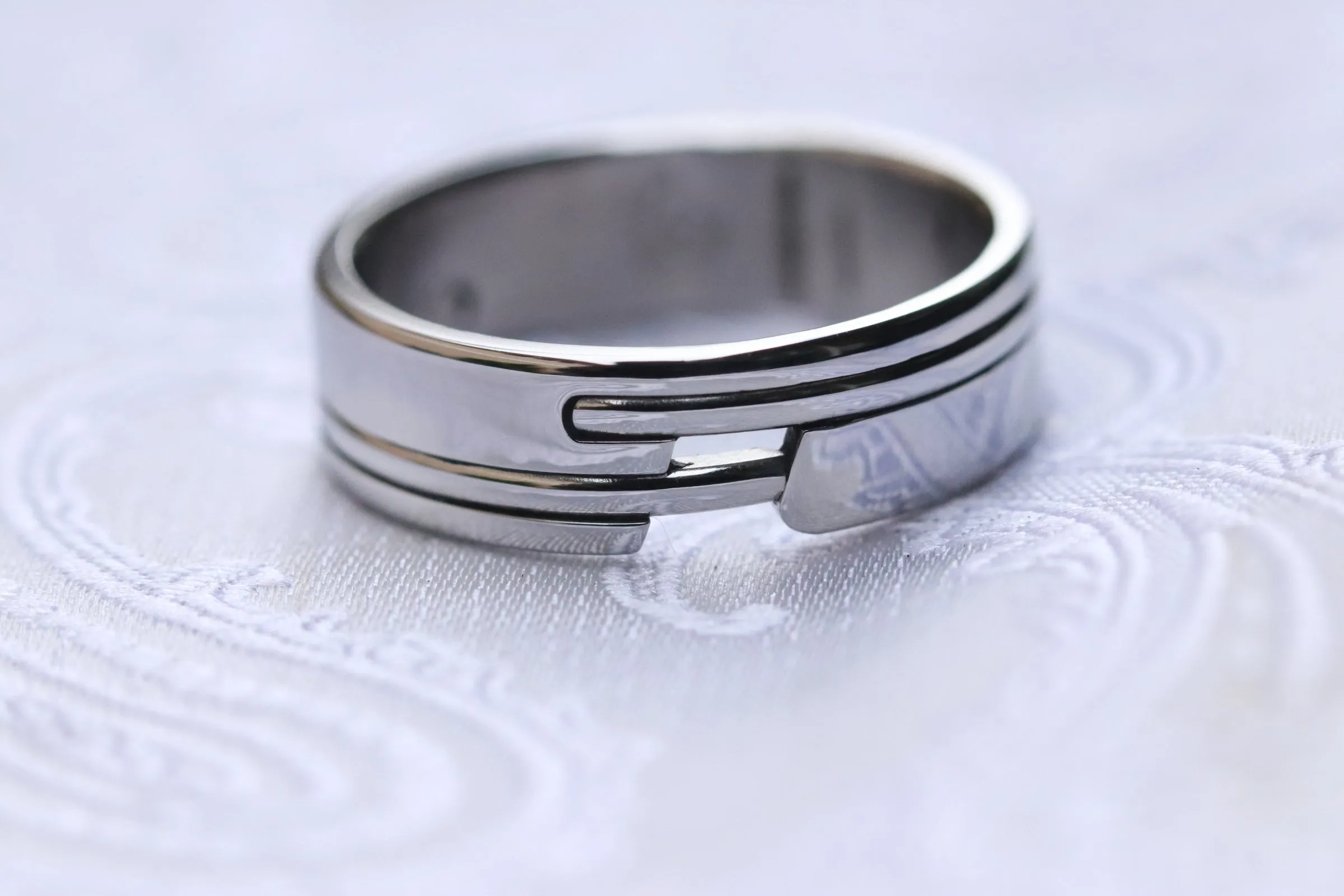 APPROXI2 handmade stainless steel ring (not casted) hypoallergenic rings wedding band women's