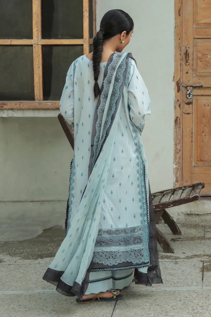 AQ-05  FEROZA  | Qalamkar Qline Dastak Summer Collection 2022 | Unstitched Embroidered Lawn Suits
