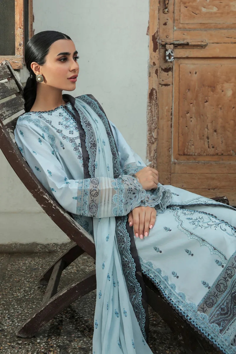 AQ-05  FEROZA  | Qalamkar Qline Dastak Summer Collection 2022 | Unstitched Embroidered Lawn Suits
