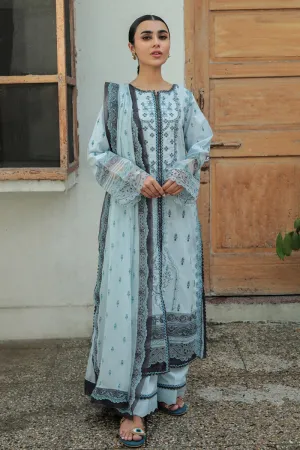 AQ-05  FEROZA  | Qalamkar Qline Dastak Summer Collection 2022 | Unstitched Embroidered Lawn Suits