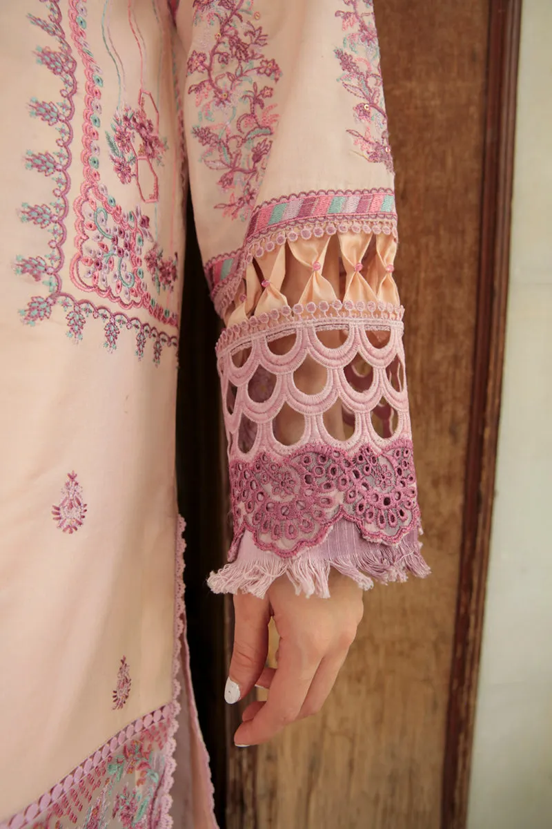 AQ-08  SAMAR  | Qalamkar Qline Dastak Summer Collection 2022 | Unstitched Embroidered Lawn Suits