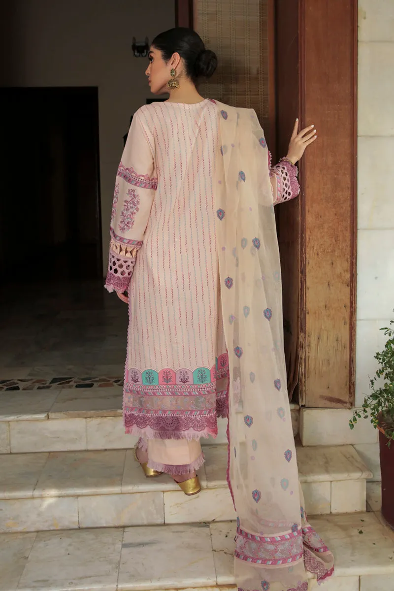 AQ-08  SAMAR  | Qalamkar Qline Dastak Summer Collection 2022 | Unstitched Embroidered Lawn Suits