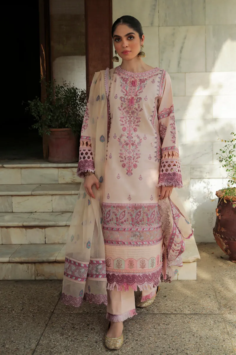AQ-08  SAMAR  | Qalamkar Qline Dastak Summer Collection 2022 | Unstitched Embroidered Lawn Suits