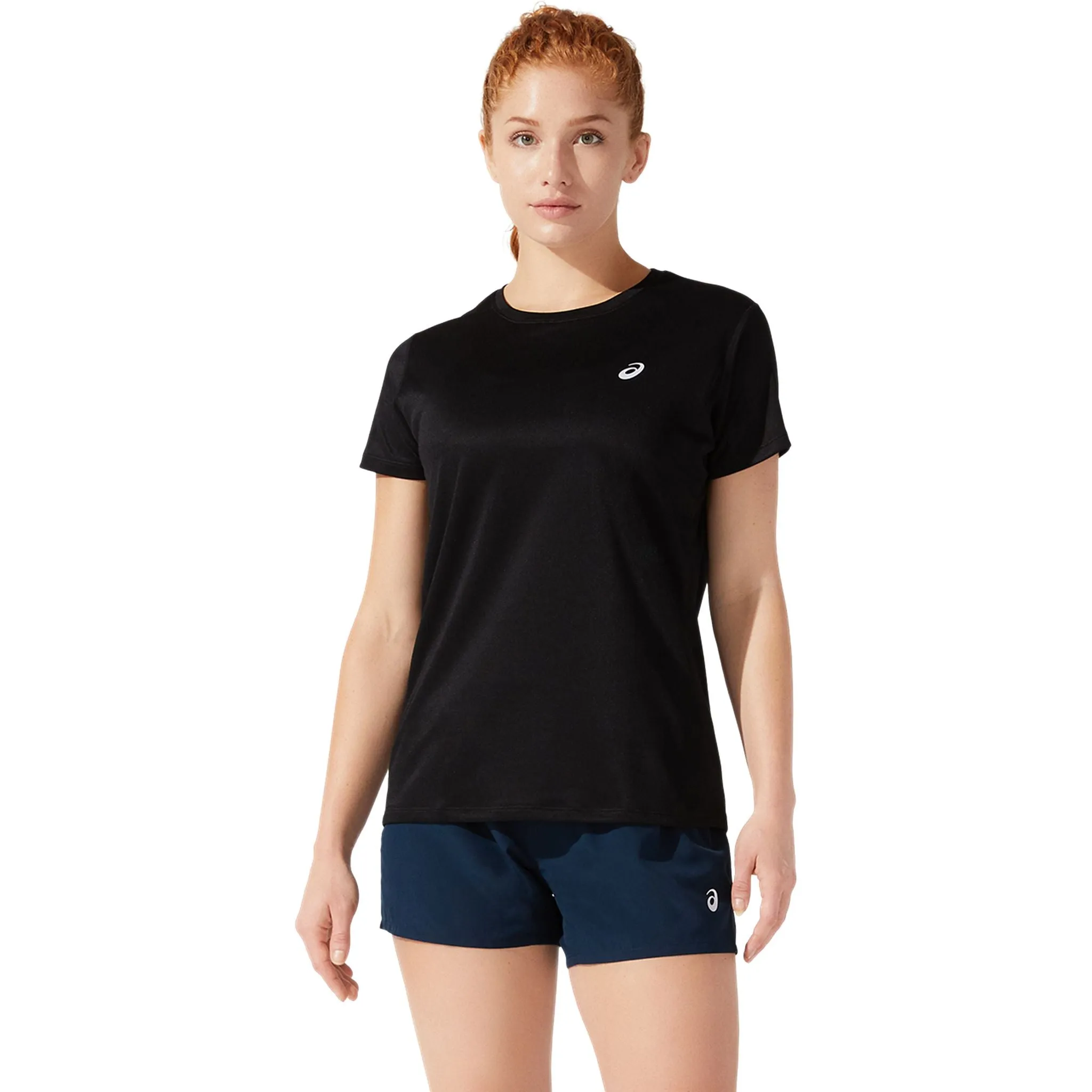 ASICS Silver Womens Short Sleeve Top