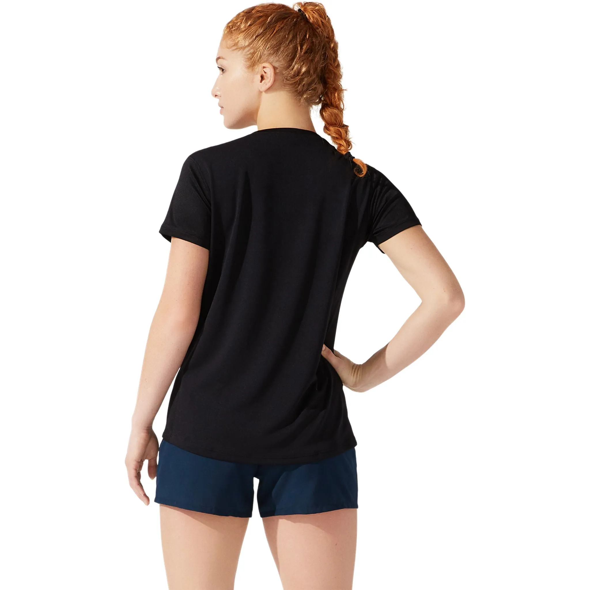 ASICS Silver Womens Short Sleeve Top