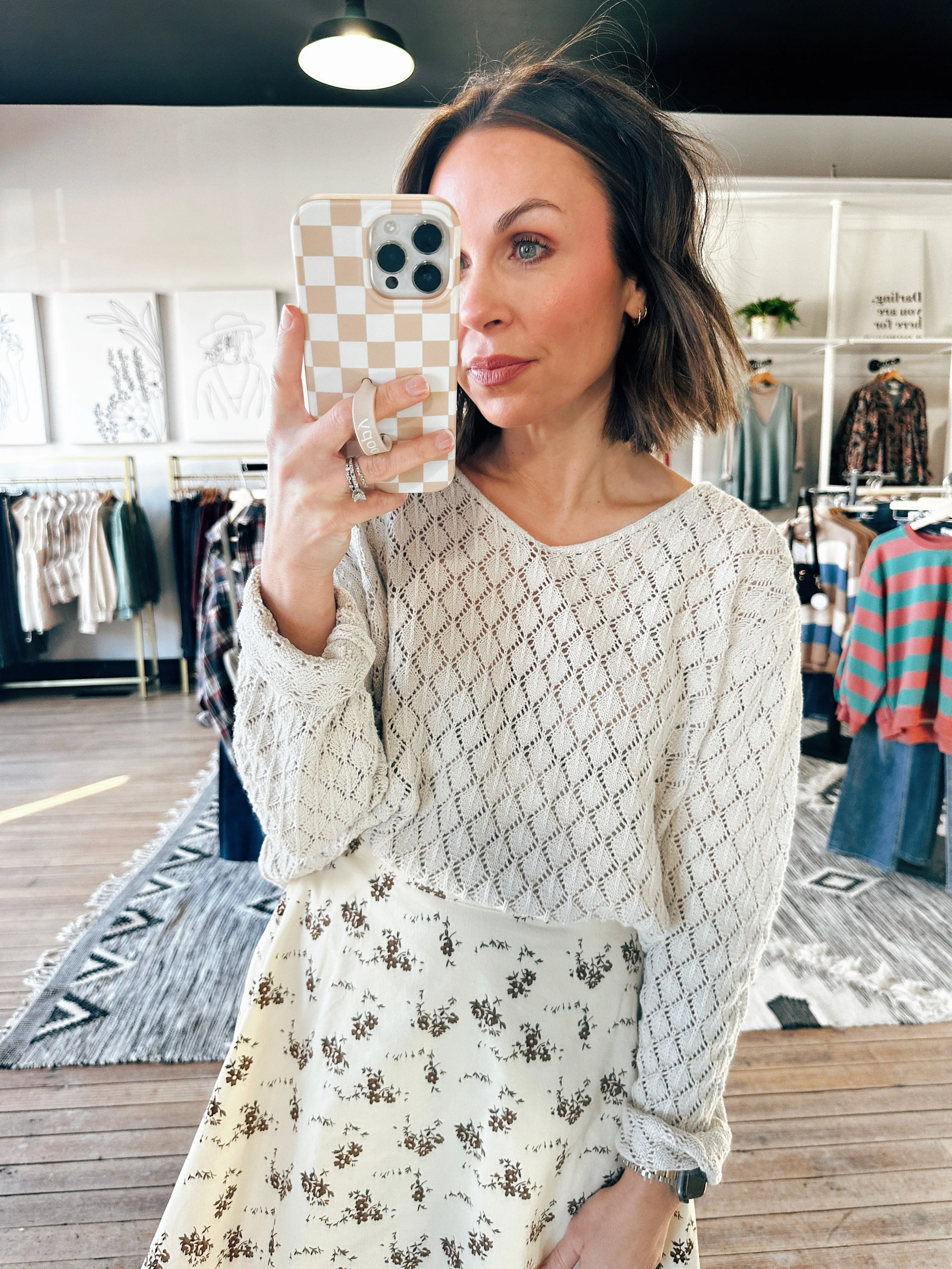 Aurora Crochet Lightweight Sweater