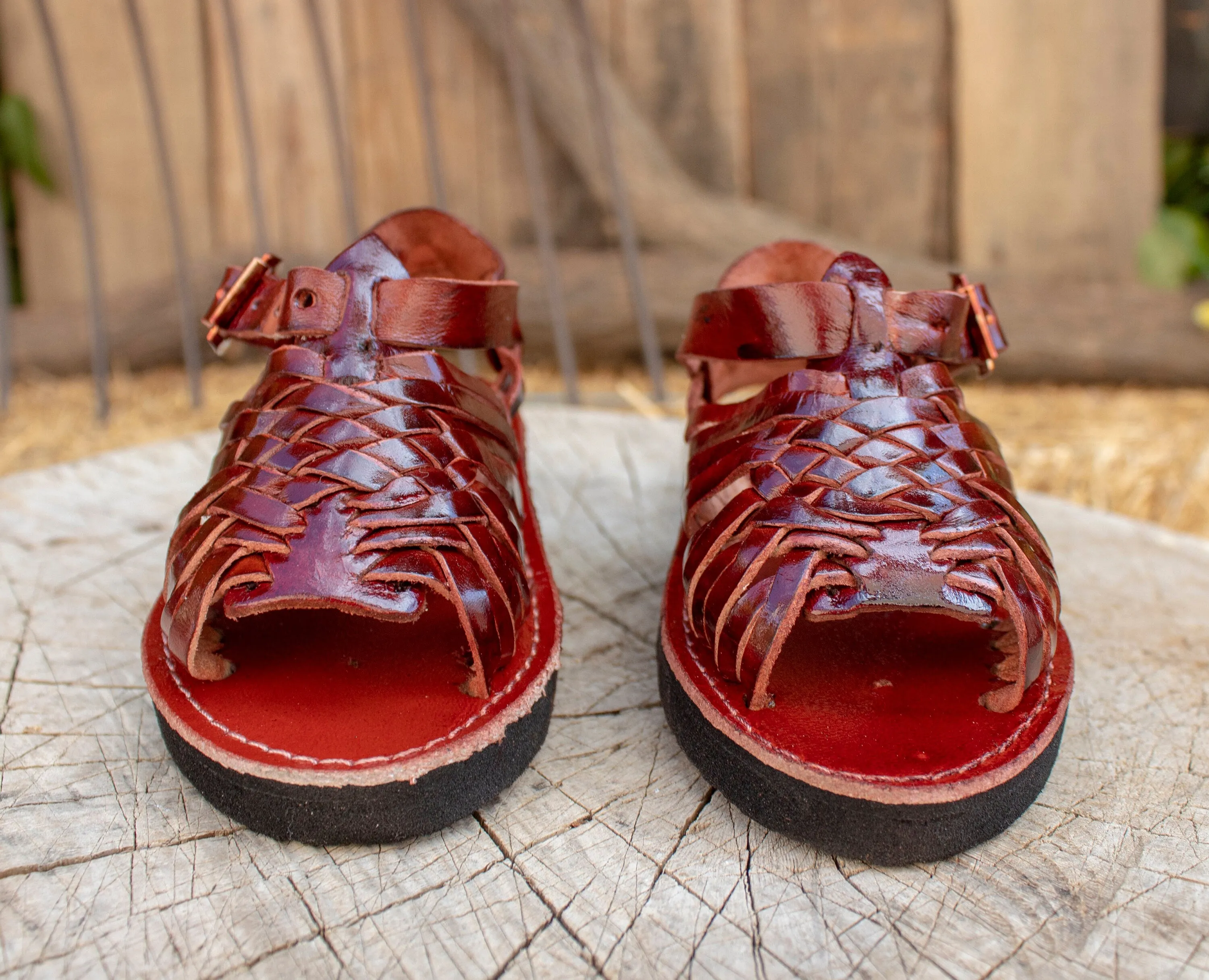 Baby Walker toddler BOYS girls MEXICAN SANDALS huaraches cognac brown