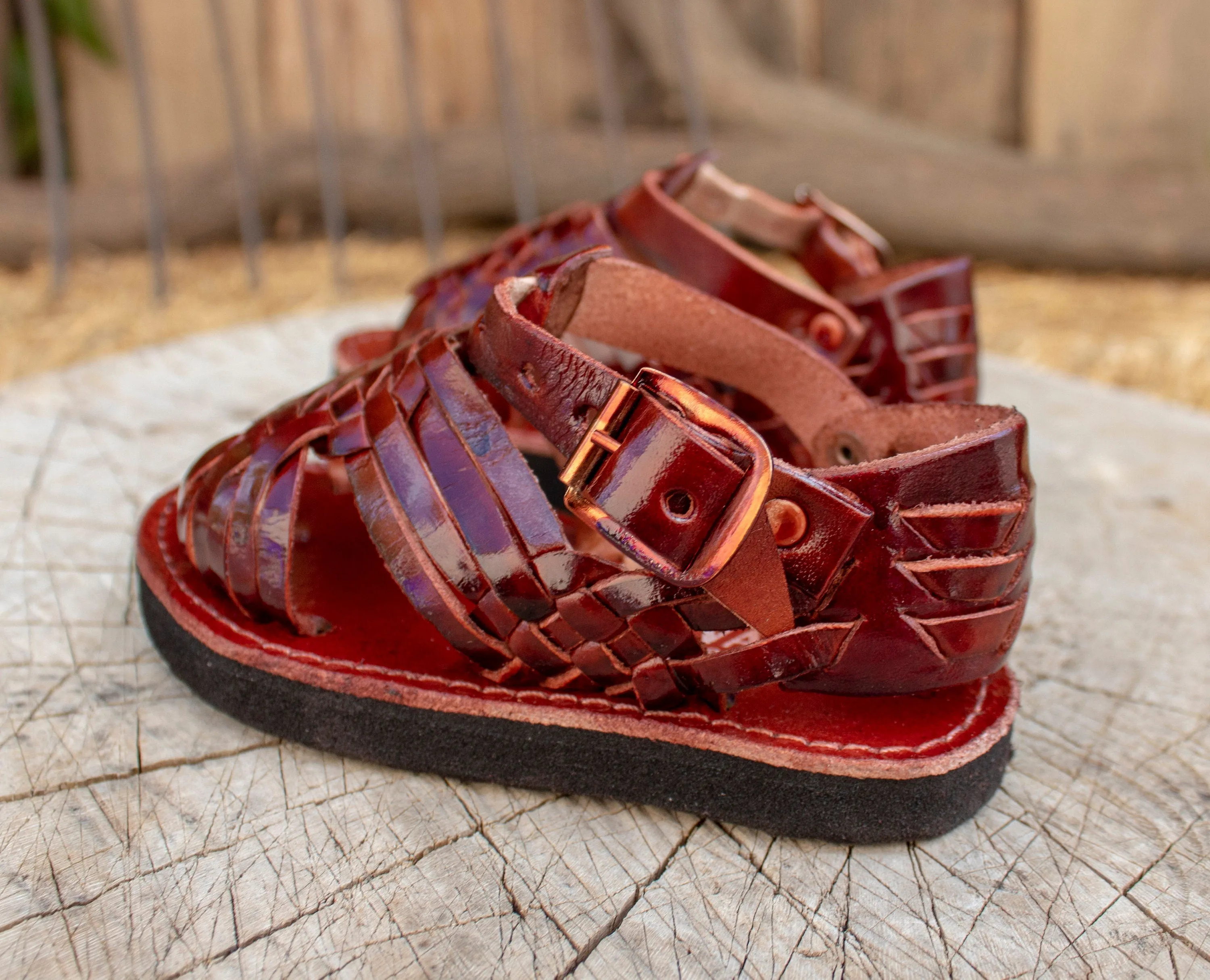 Baby Walker toddler BOYS girls MEXICAN SANDALS huaraches cognac brown