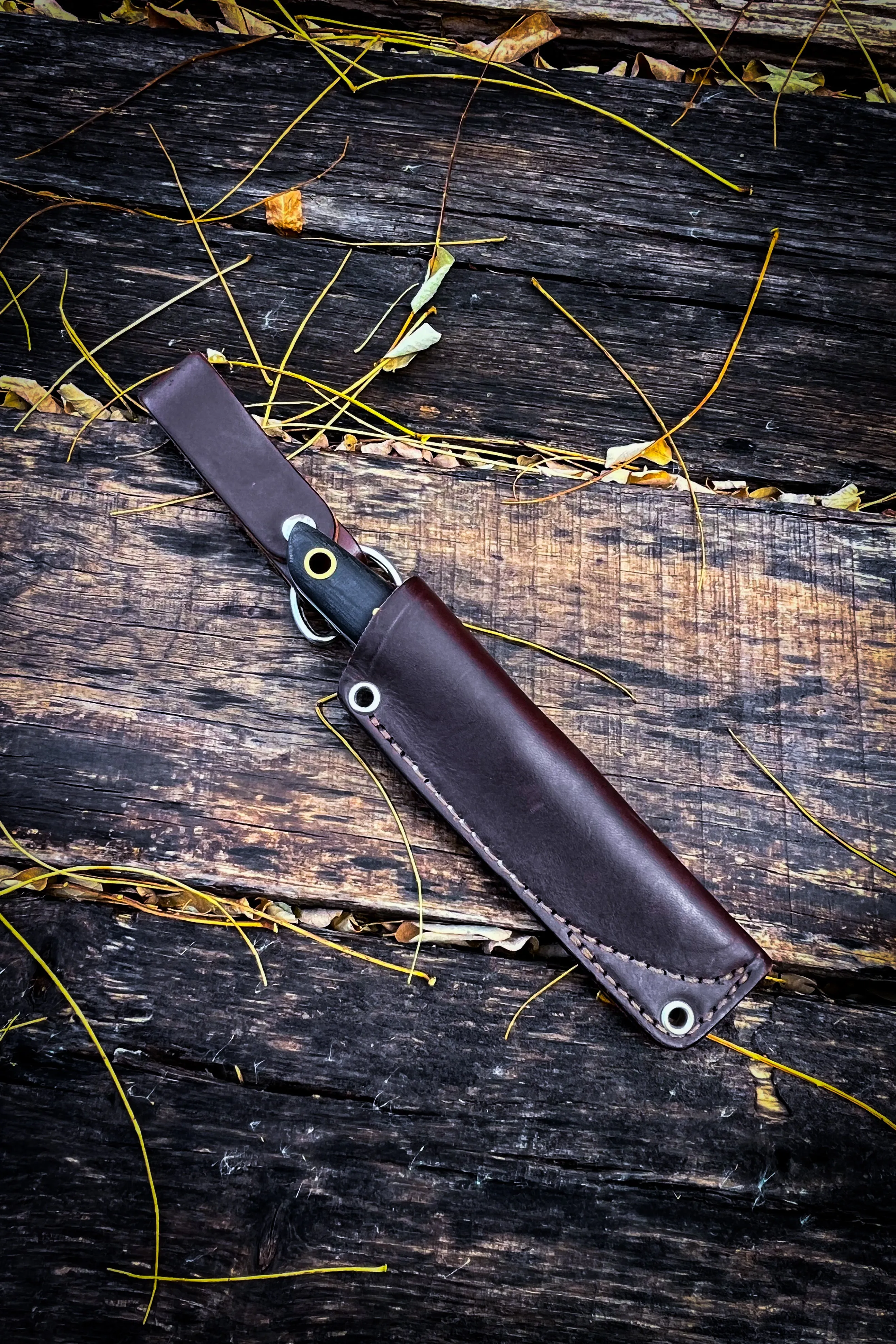 Backlander - (Micarta) W/Belt Dangler Knife Sheath