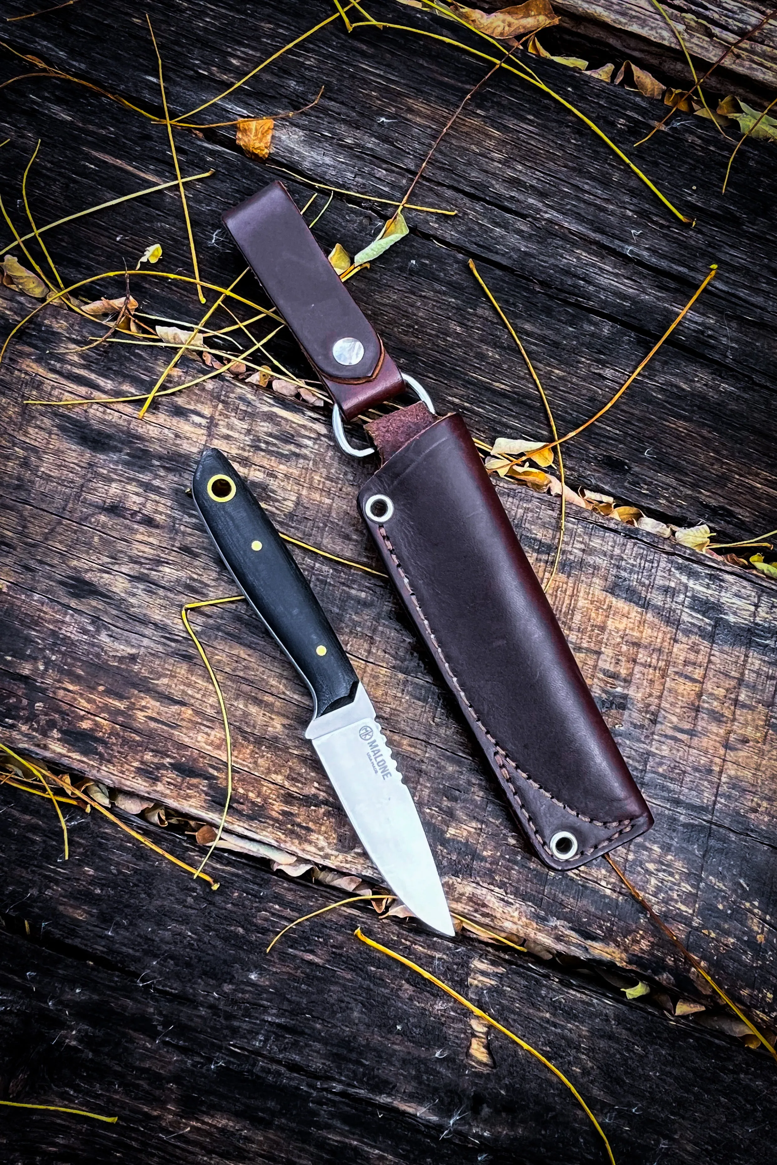 Backlander - (Micarta) W/Belt Dangler Knife Sheath