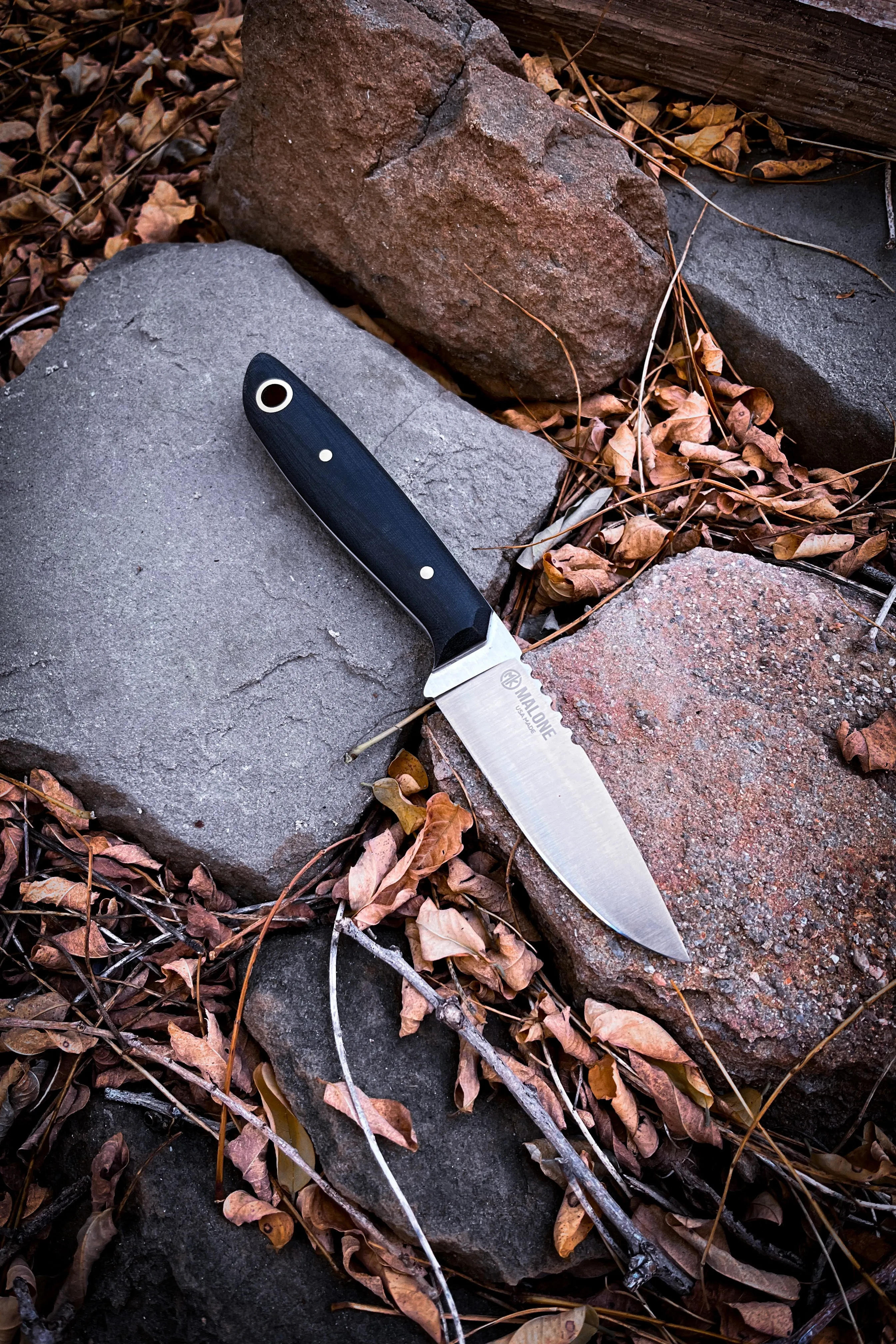 Backlander - (Micarta) W/Belt Dangler Knife Sheath