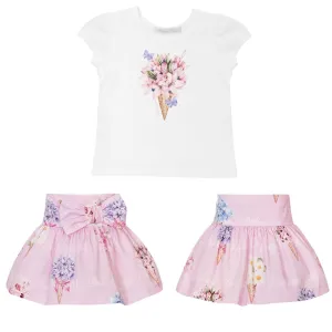 BALLOON CHIC - Ice Cream Skirt Set - Pink