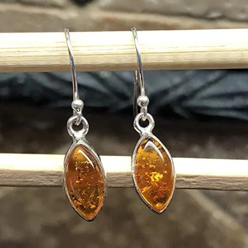 Baltic Amber 925 Solid Sterling Silver Earrings 25mm