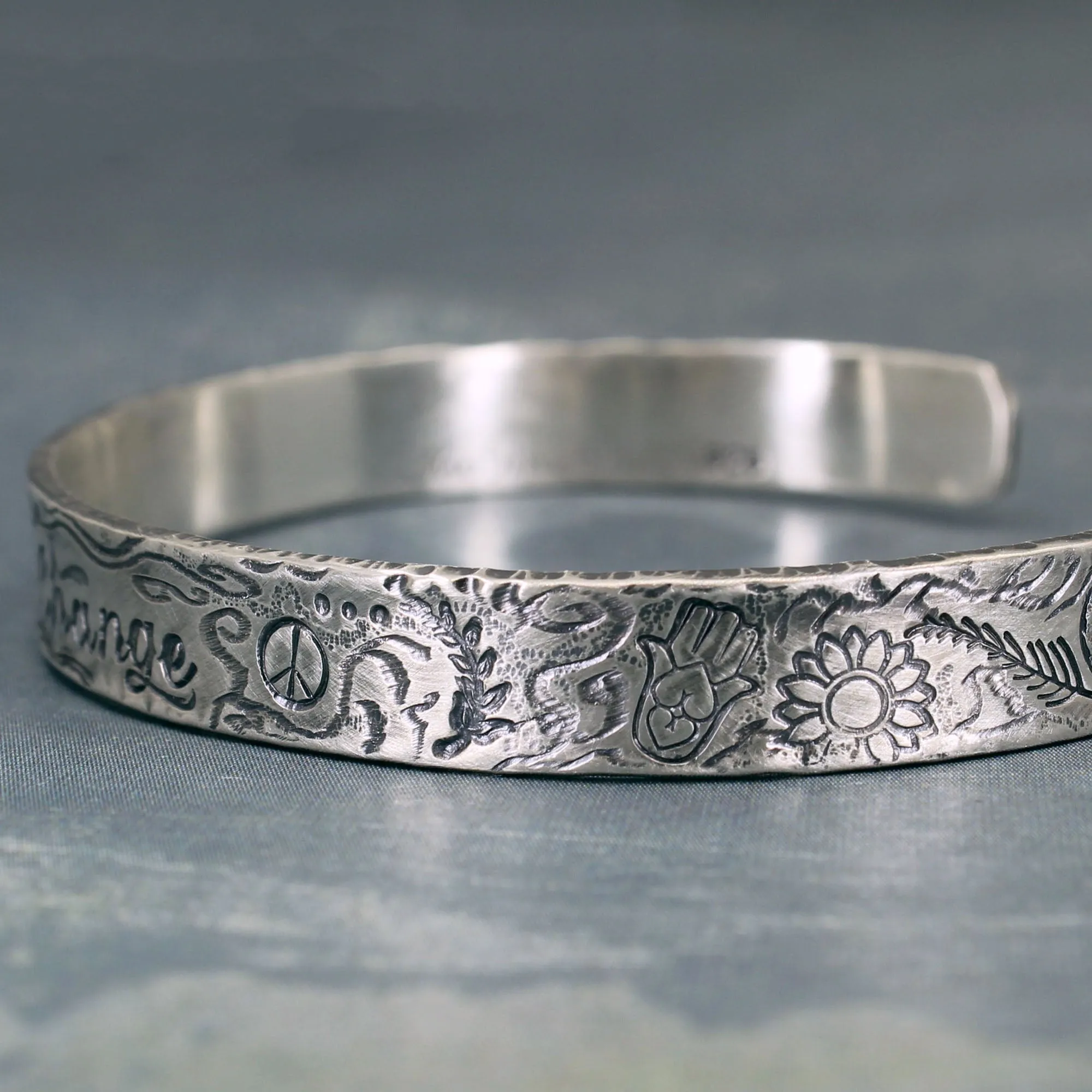 Be the change bracelet cuff