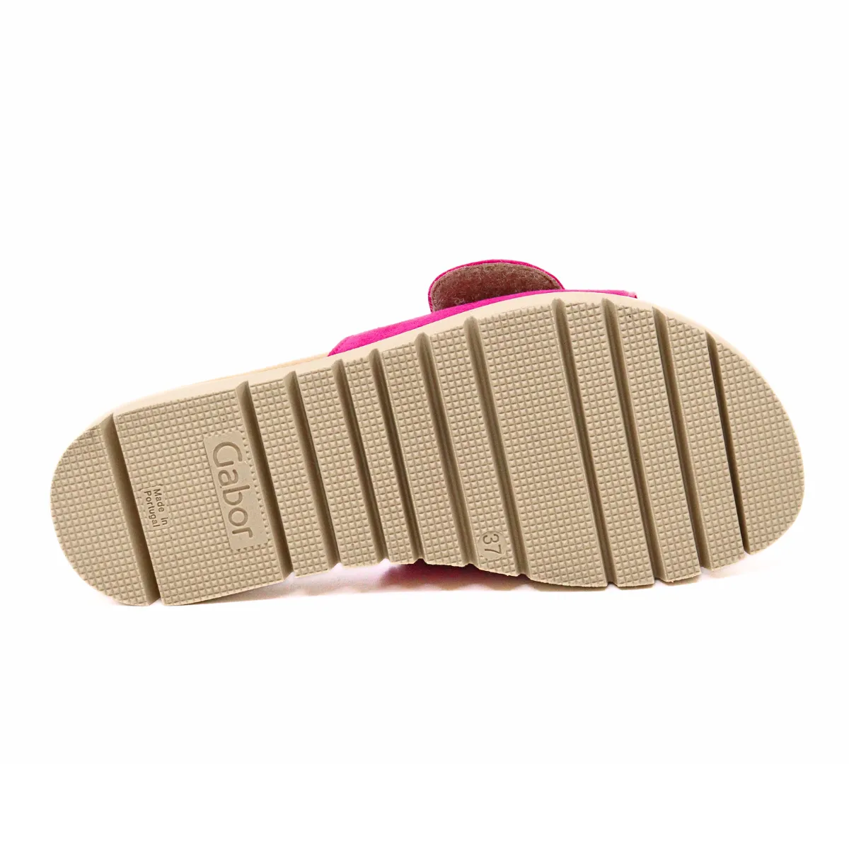 Beaded Buckle Sandal Fuchsia